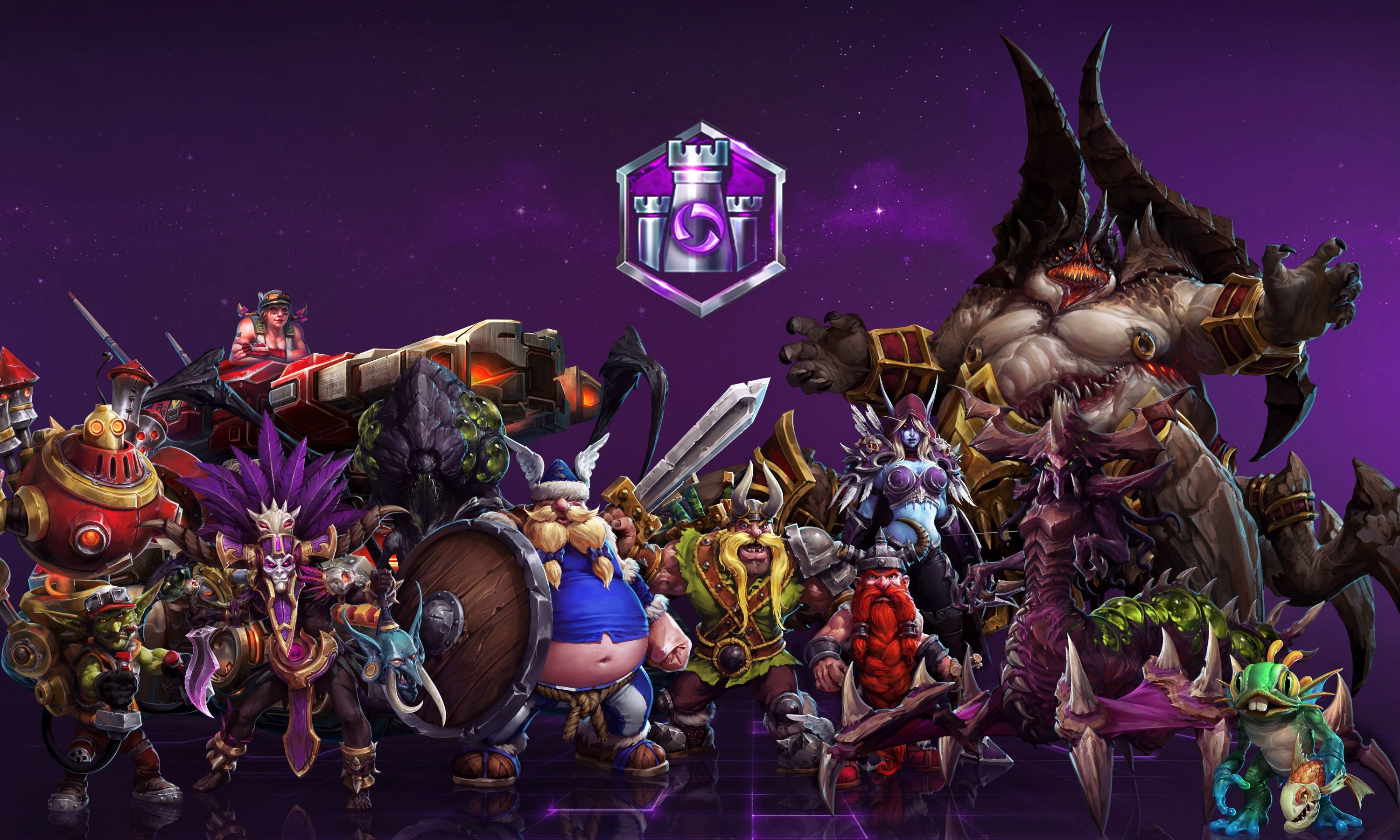 Heroes of the Storm, Eroi, Stitches, Blizzard, Viola, 2K, sfondo desktop
