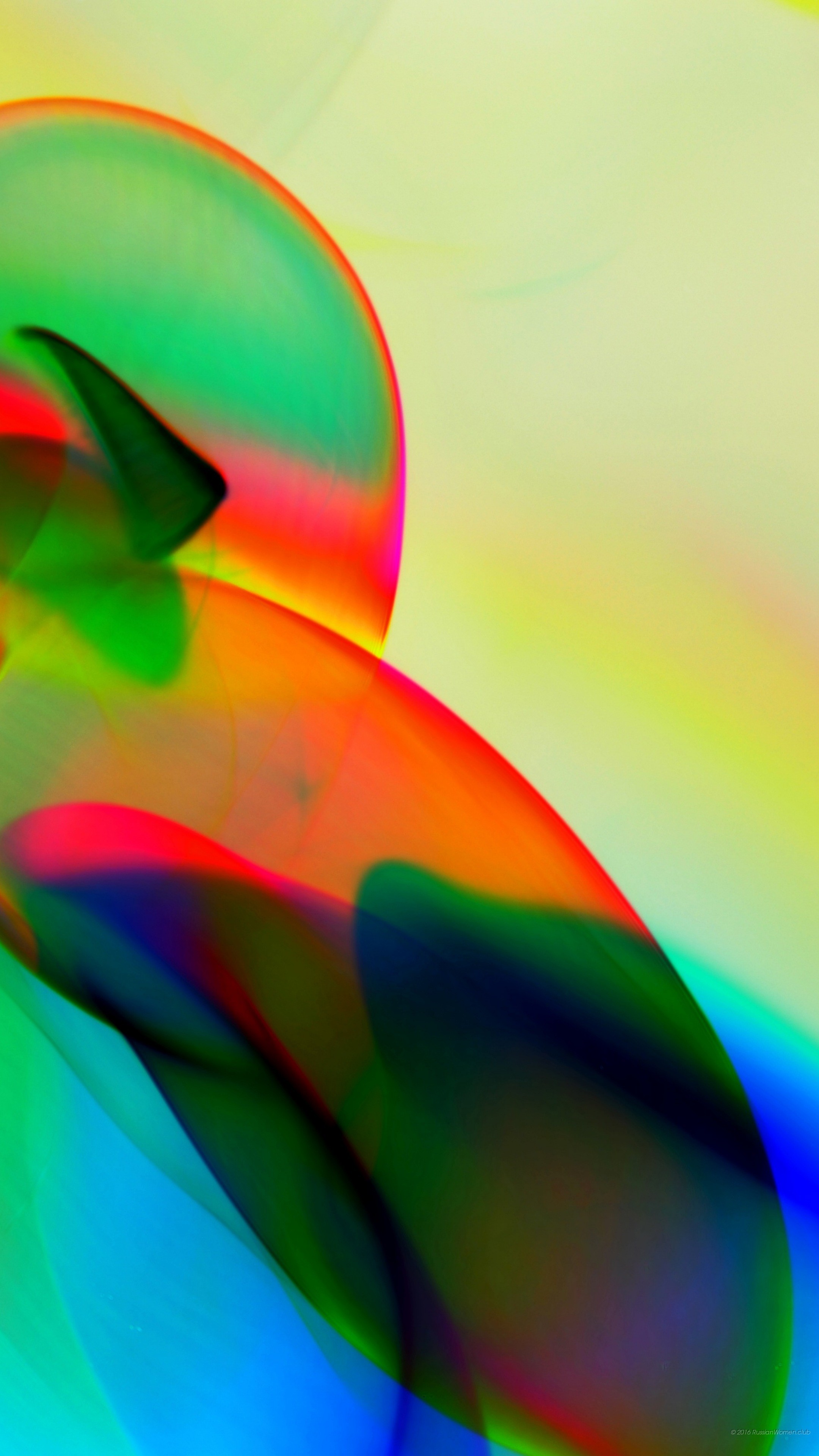 Forme fluide, Arcobaleno, Pastello, QHD+, sfondo per iPhone e Android