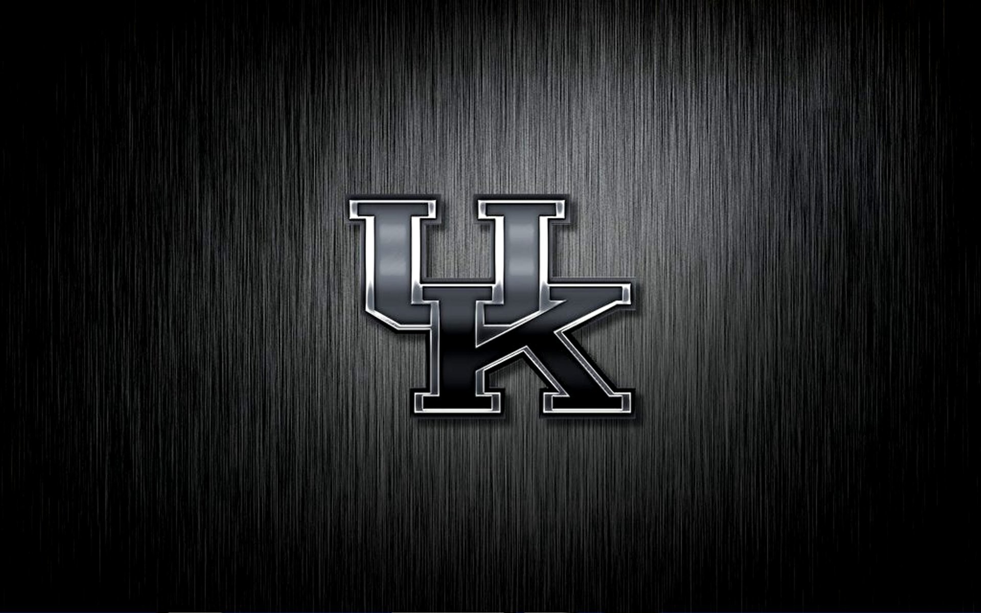 Kentucky Wildcats, Logo, Metallo spazzolato, Full HD, wallpaper per PC