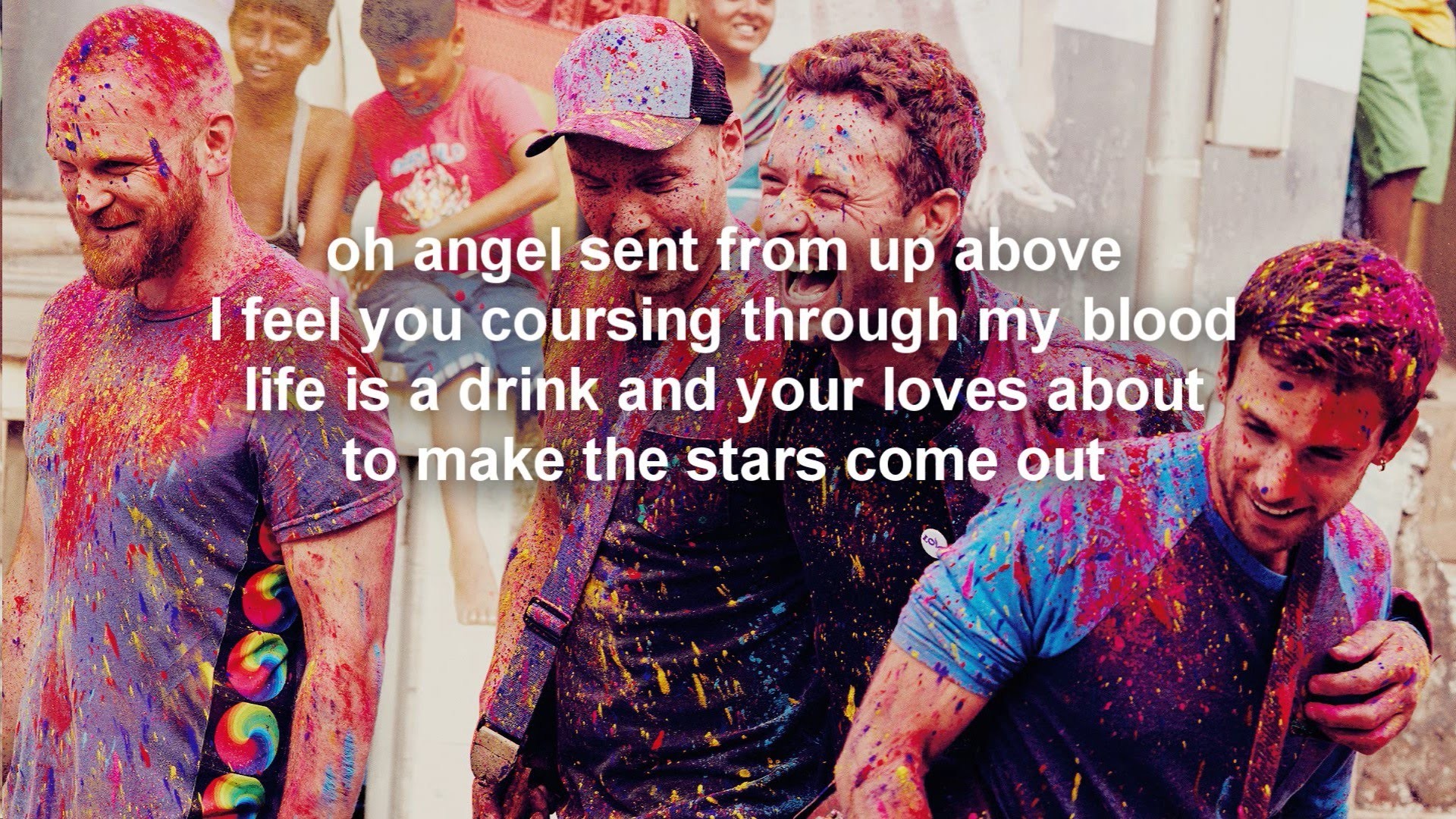 Hymn for the Weekend, Coldplay, Chris Martin, Holi, Testi, Full HD, sfondo Windows 11