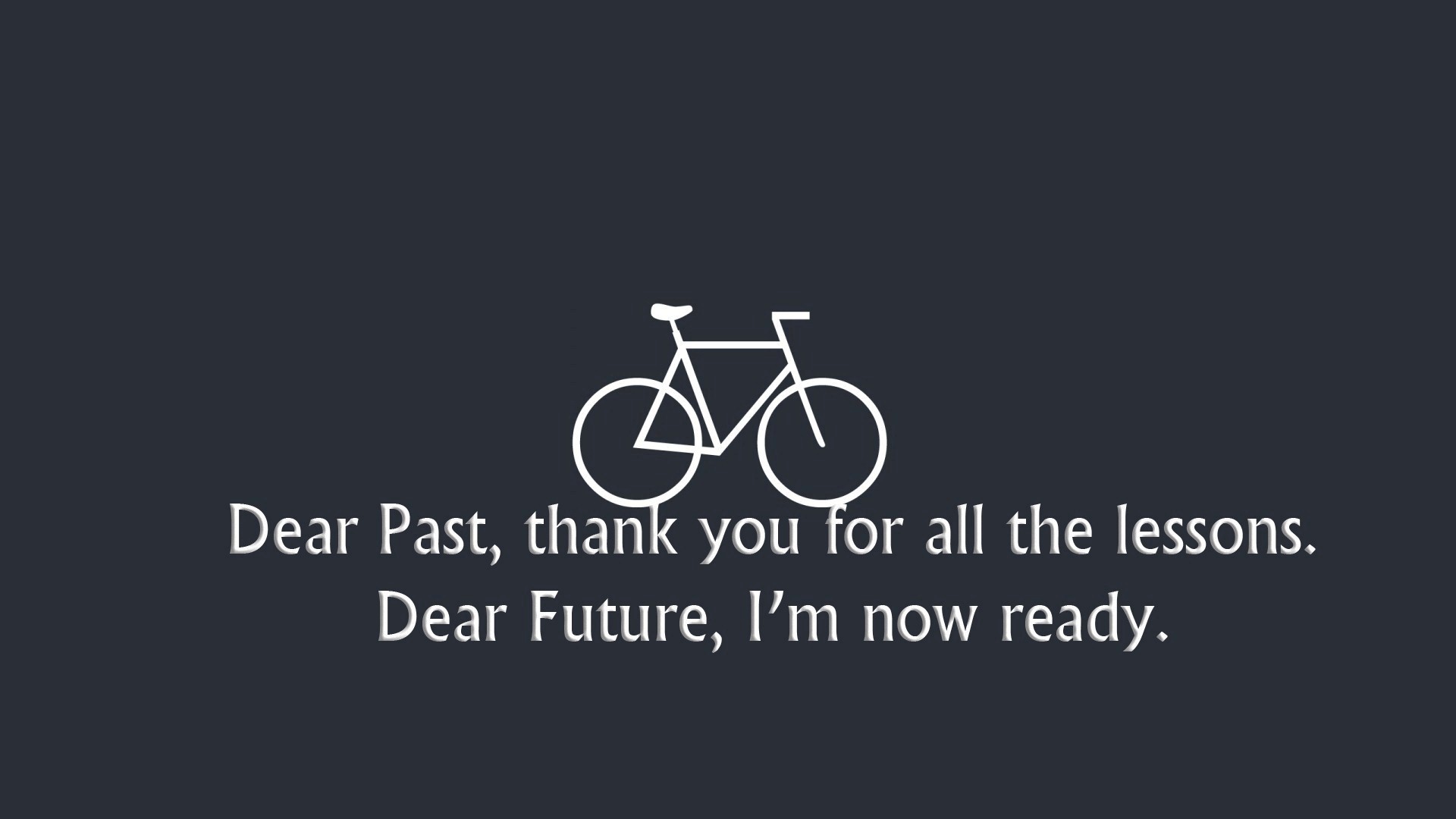 Citazione, Bicicletta, Minimalismo, Grigio scuro, 16:9 Full HD, sfondo widescreen