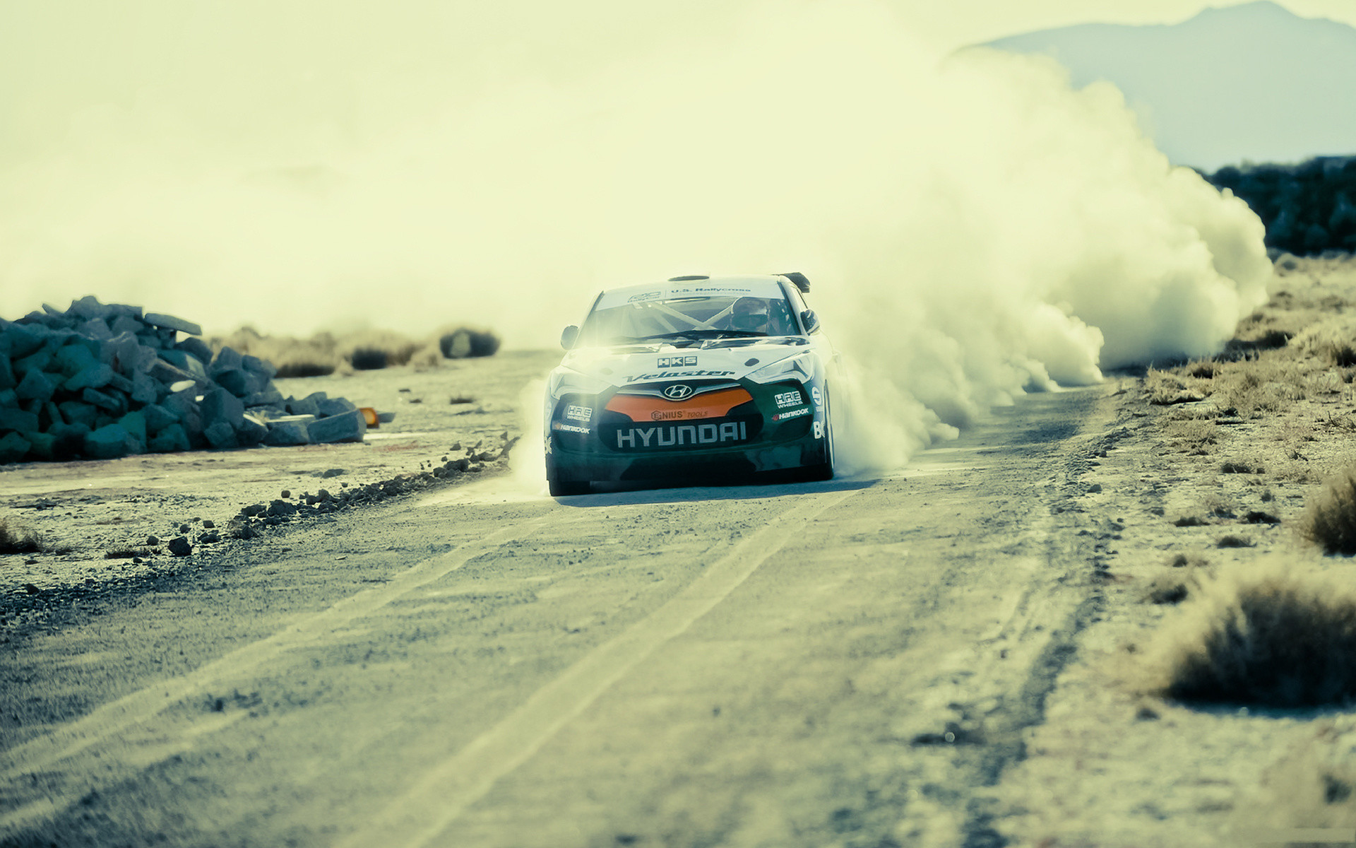 Hyundai, Auto da rally, Polvere, Strada sterrata, 1920x1200, sfondo MacBook Pro