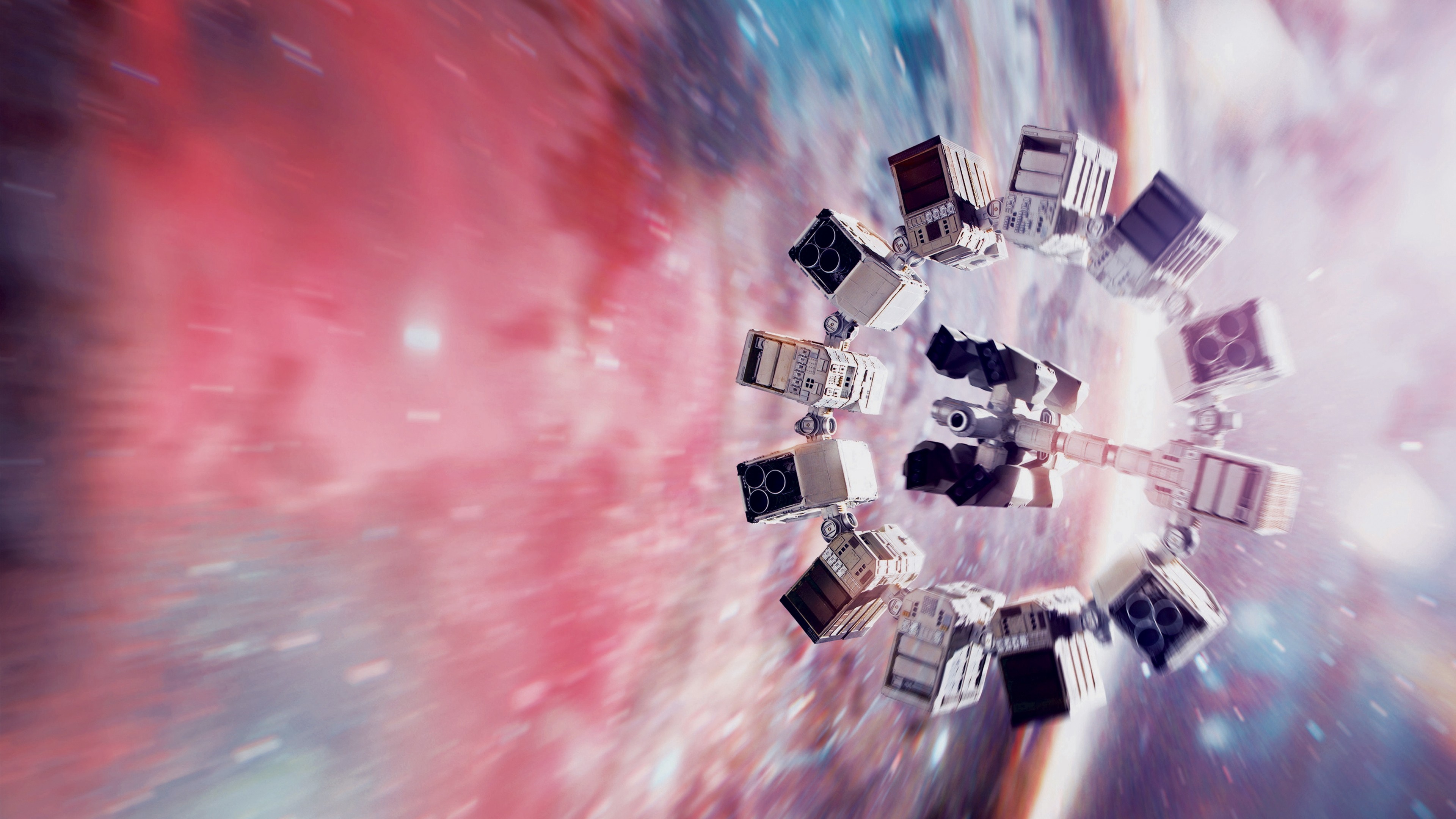 Interstellar, Endurance, Spazio, Rosa, 16:9 4K, sfondo widescreen