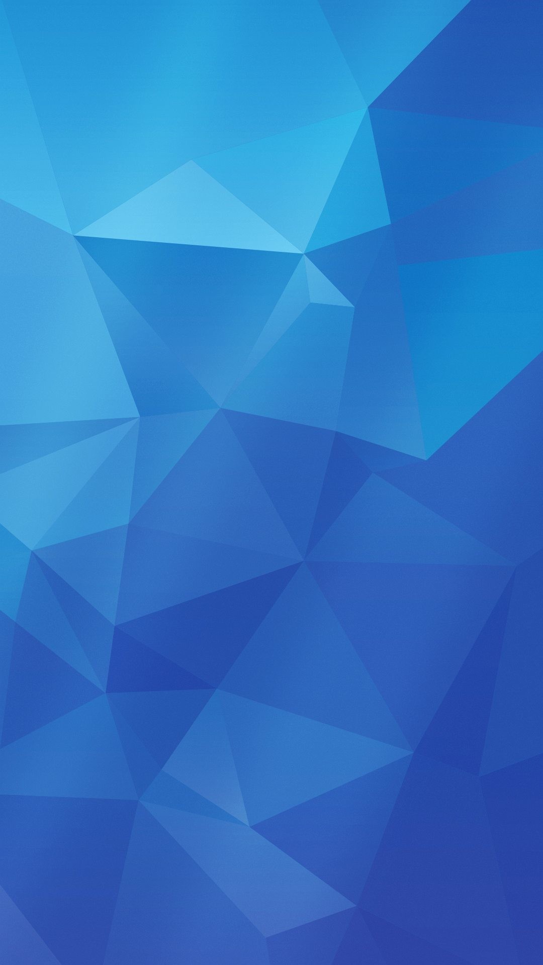 Low poly, Sfondo blu, Astratto, Geometrico, Full HD, schermata di blocco Android