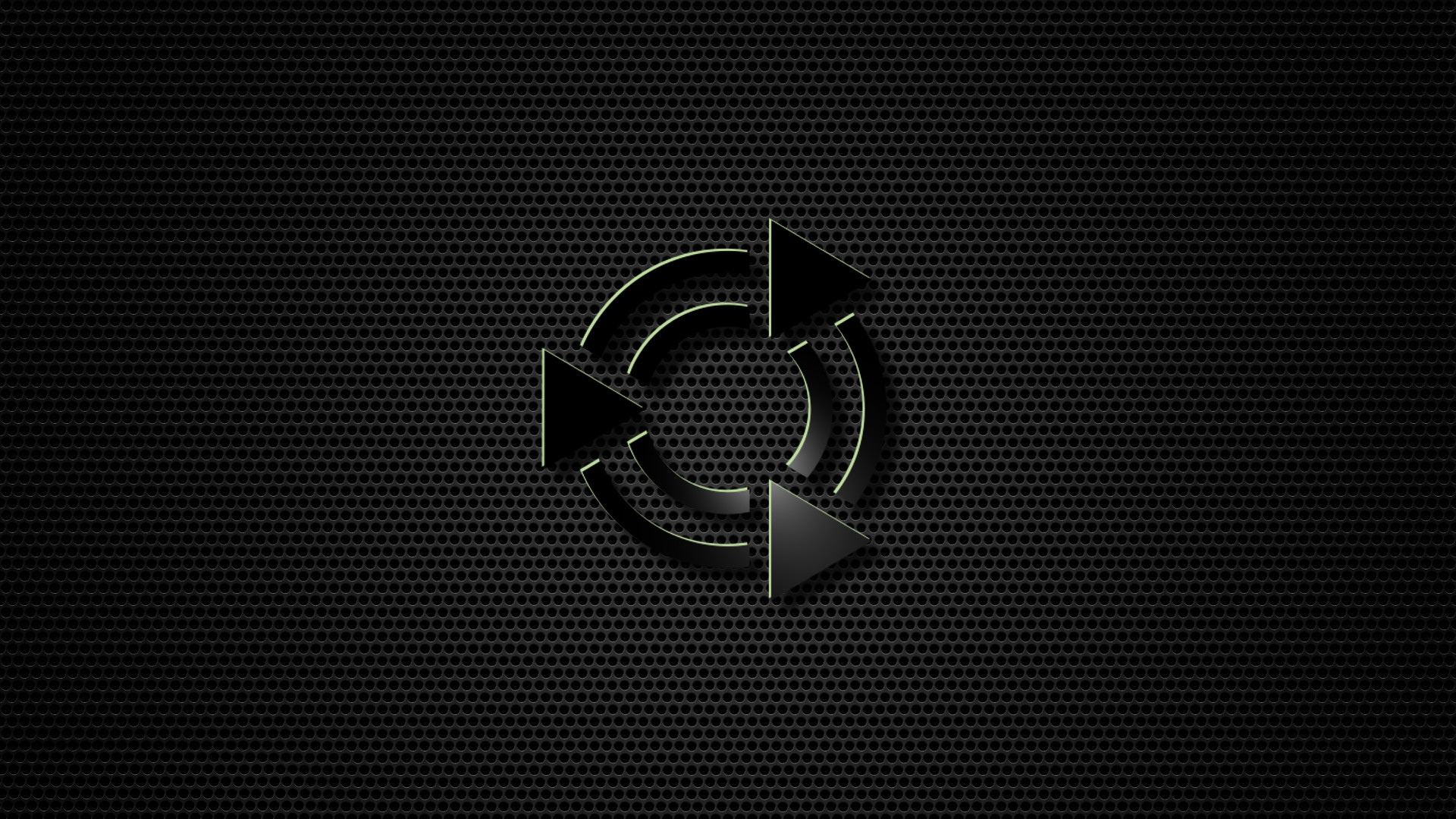 Logo Ubuntu, Metallo nero, Griglia, Texture, Full HD, sfondo Windows 11