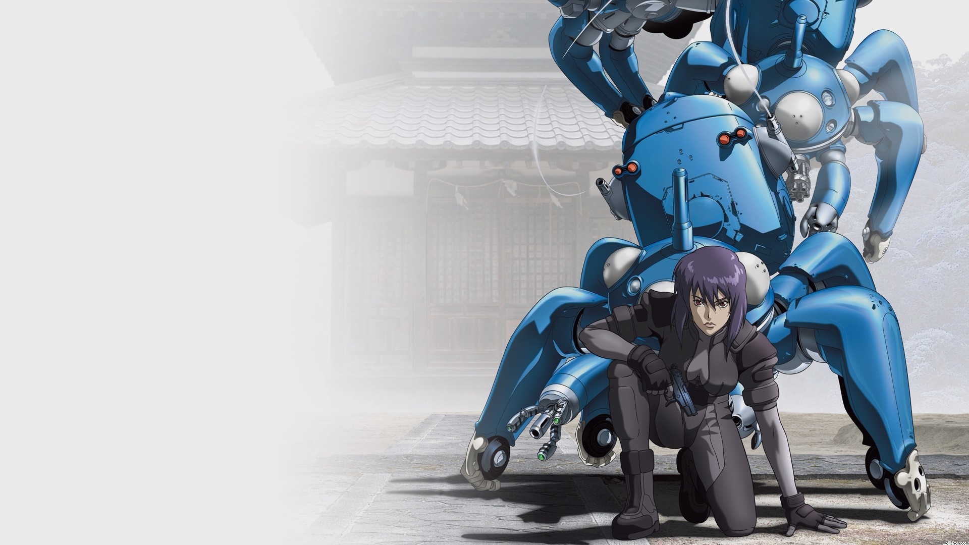 Tachikoma, Motoko Kusanagi, Ghost in the Shell: Stand Alone Complex, sfondo 16:9 Full HD