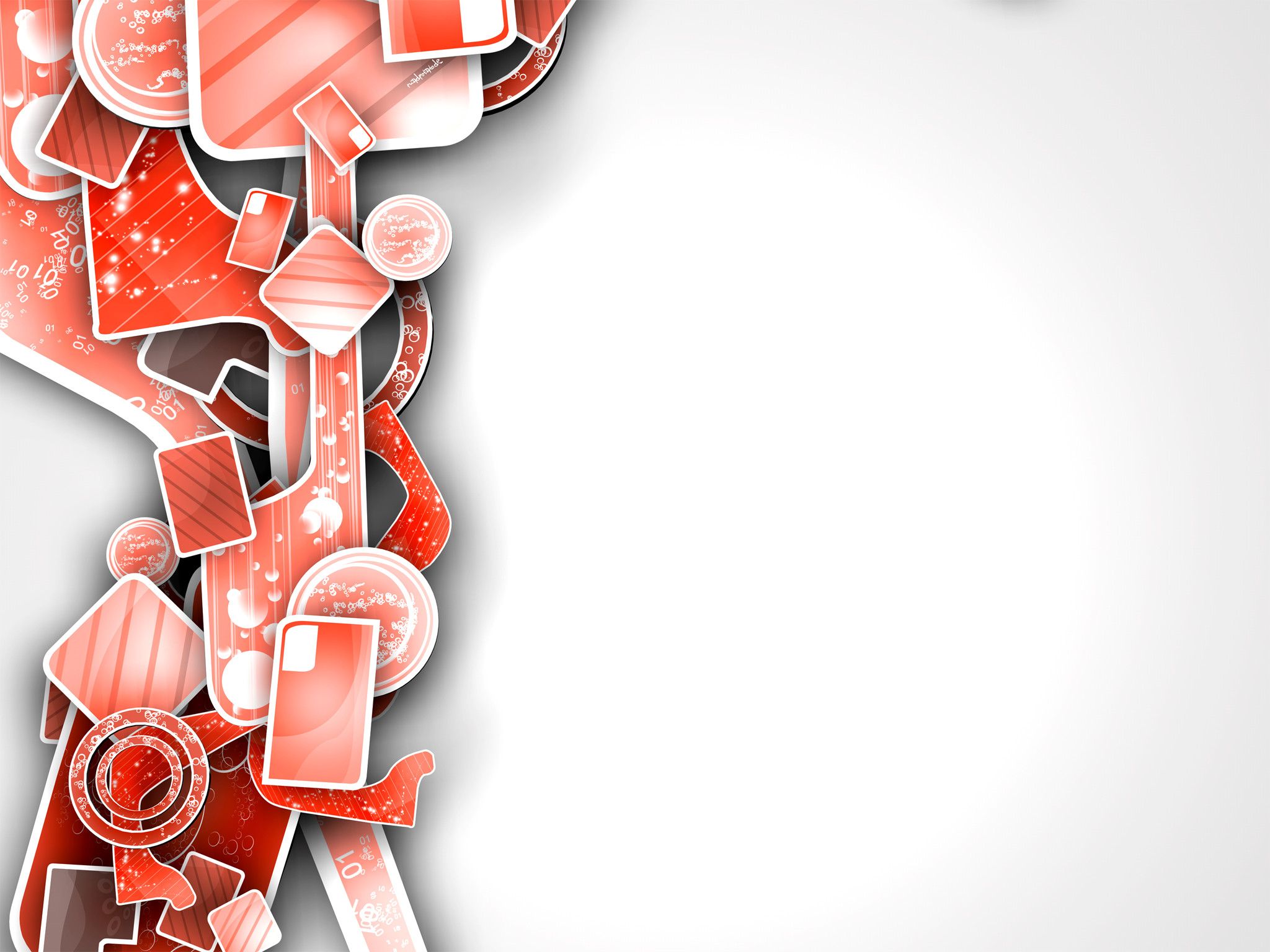 Forme, Astratto, Rosso, Bianco, sfondo per iPad e tablet