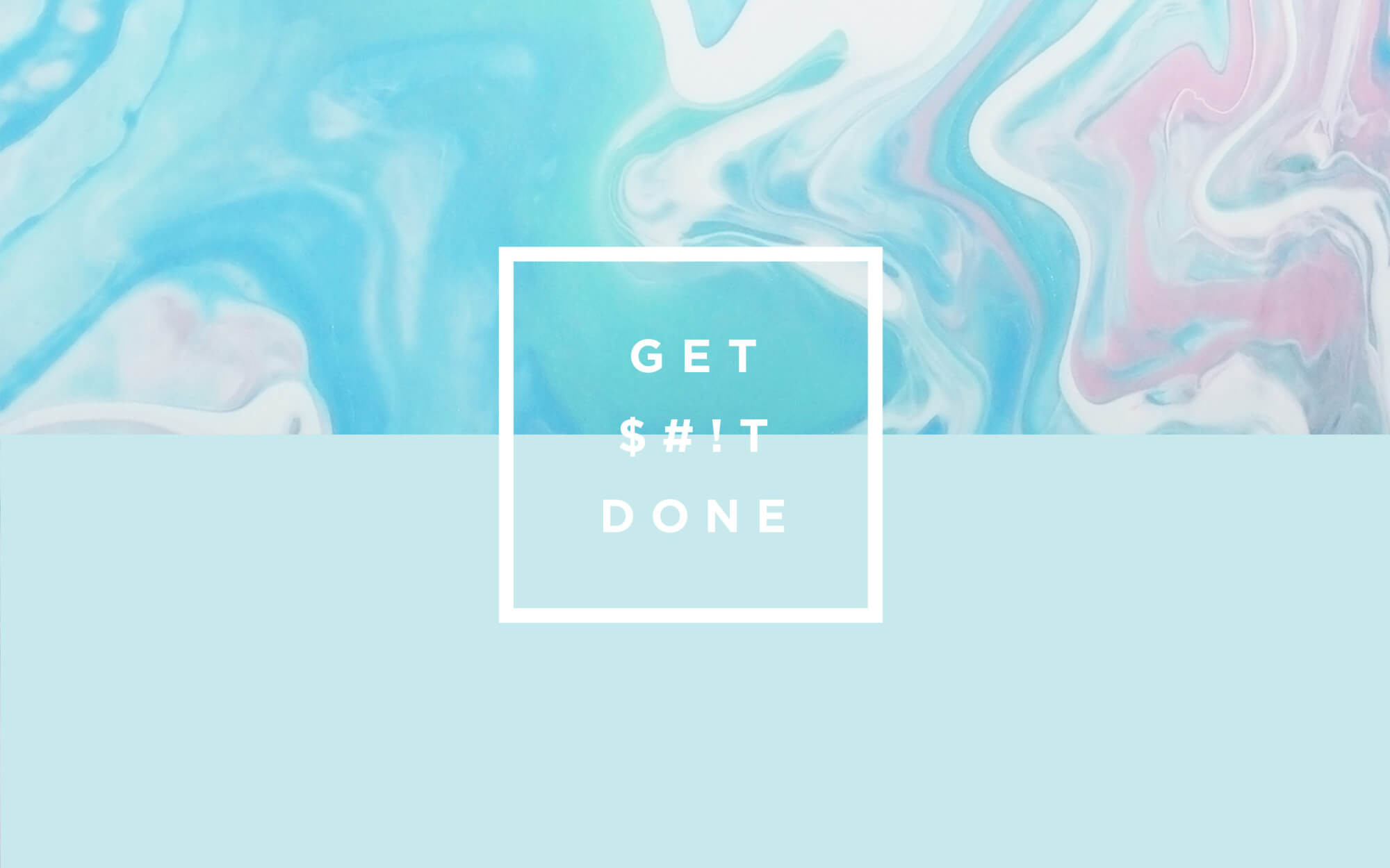 Get shit done, Marmorizzato, Azzurro, Citazione, 2000x1250, sfondo MacBook Pro