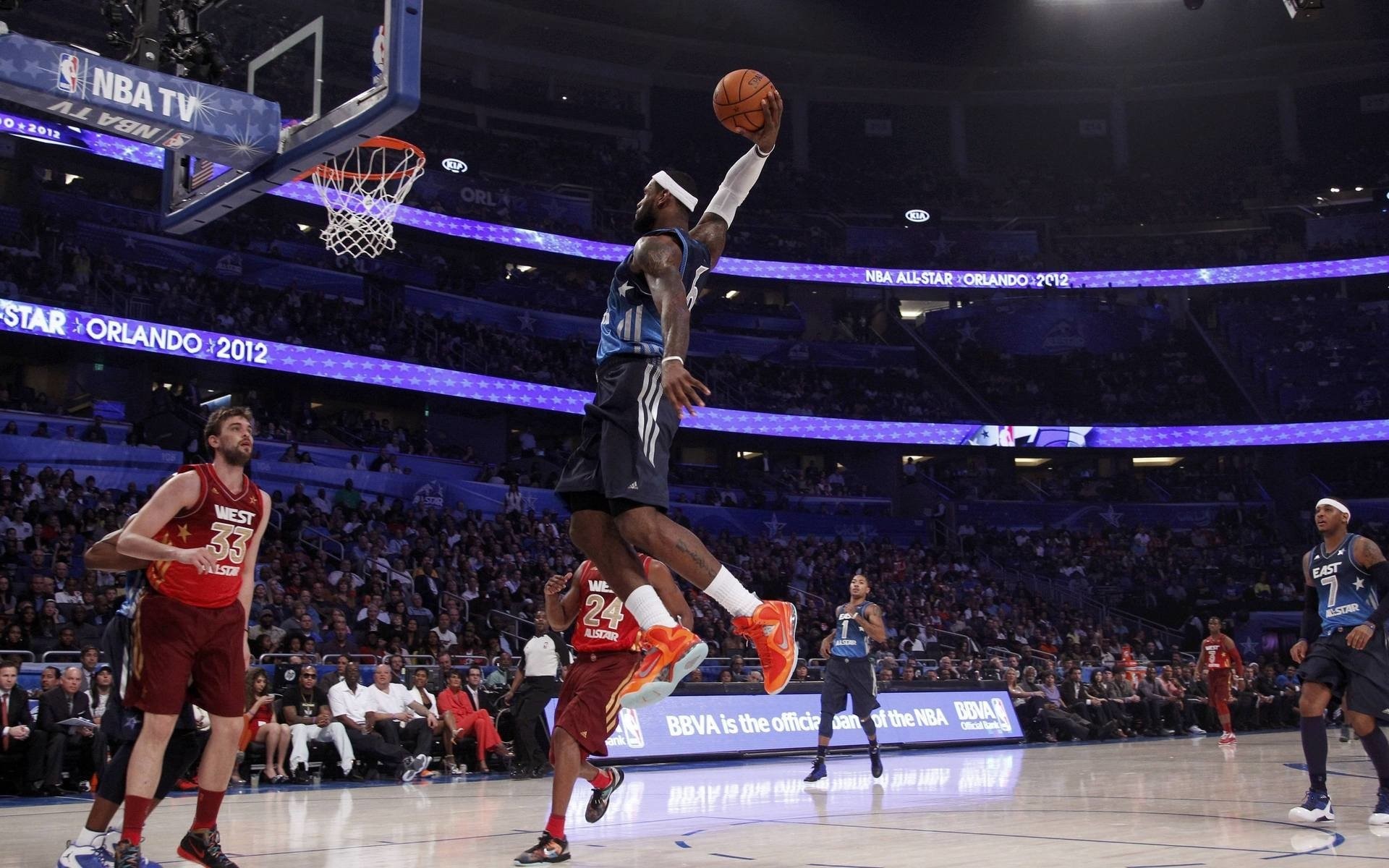 NBA All-Star Game 2012, Orlando, Schiacciata, Palazzetto, 1920x1200, sfondo MacBook Pro