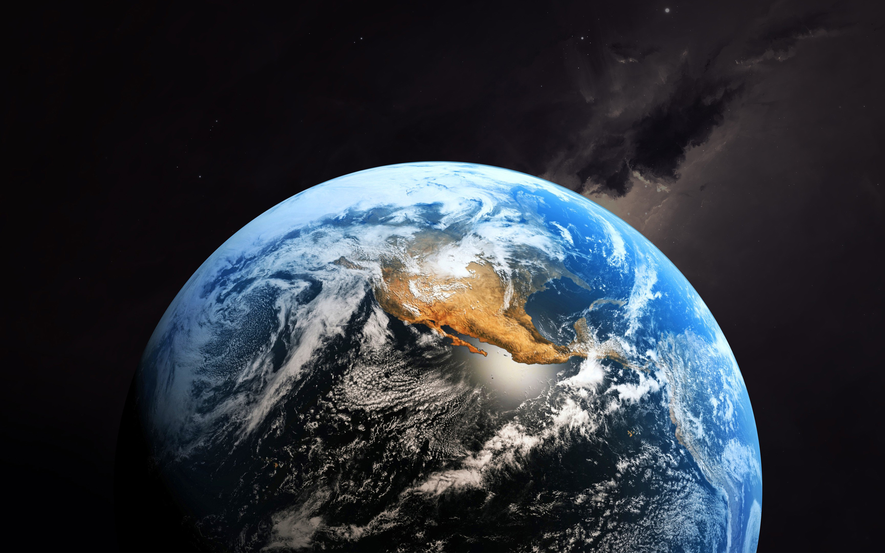 Terra, Nord America, Messico, Spazio, 2880x1800, sfondo MacBook Pro