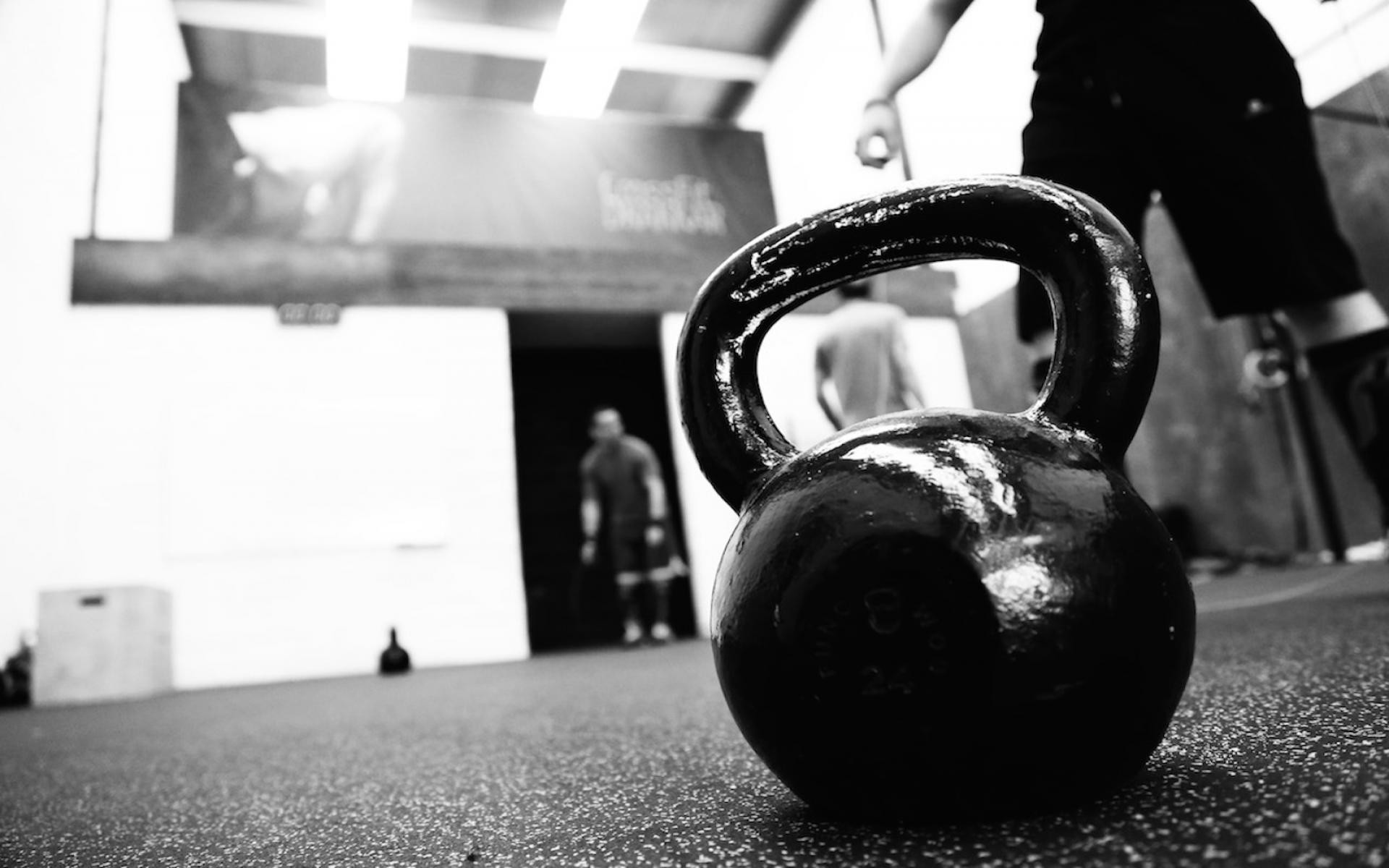 Kettlebell, Palestra, Bianco e nero, 1920x1200, sfondo MacBook Pro