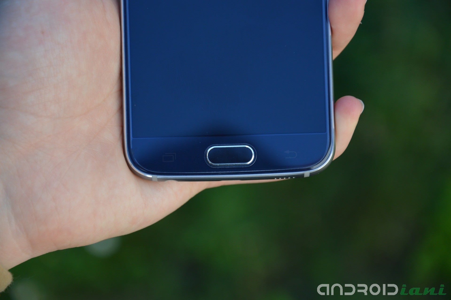 Samsung Galaxy S6, Smartphone, Mano, Blu, Full HD, sfondo Windows 11