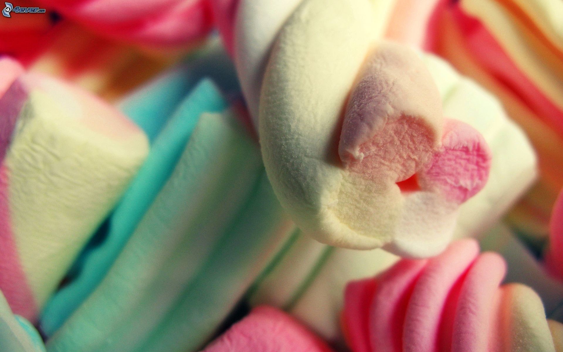 Marshmallow, Pastello, Caramelle, Macro, Full HD, sfondo per portatile