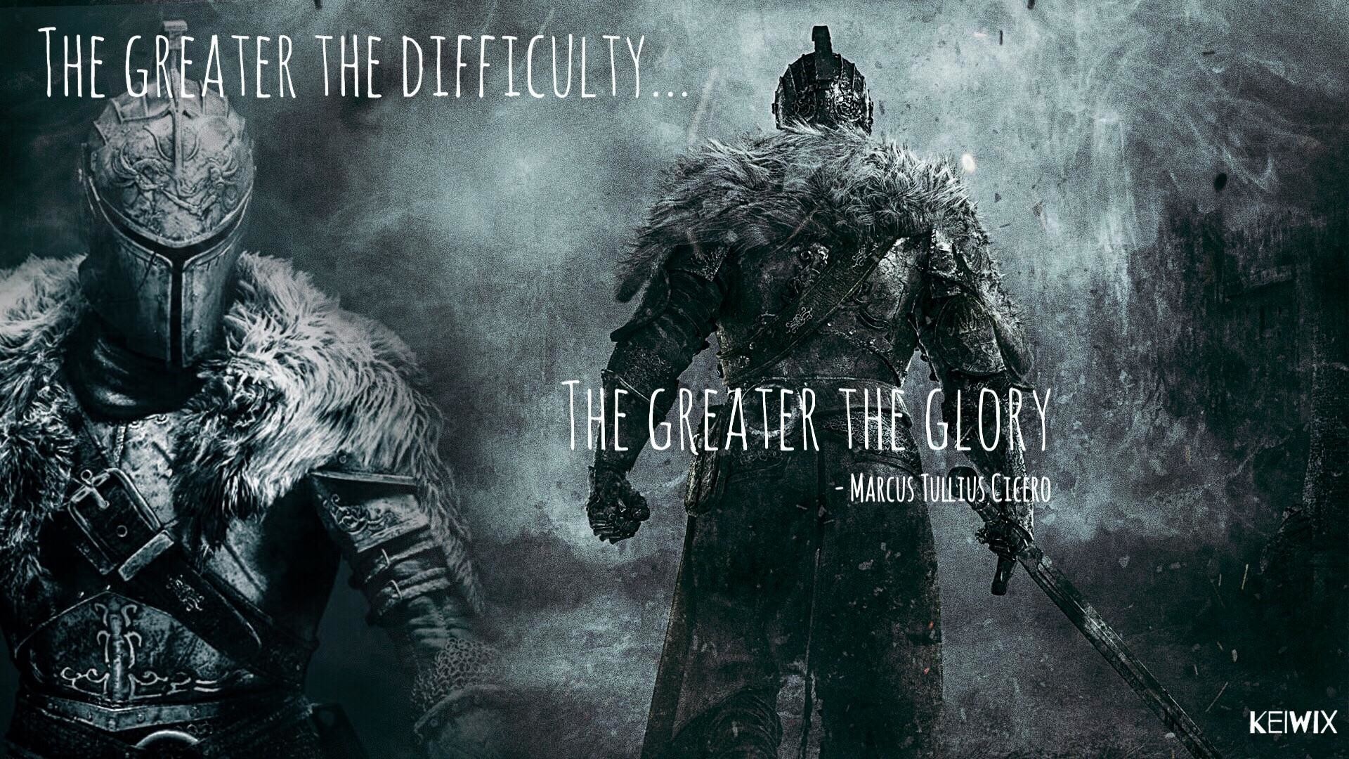 Dark Souls II, Cavaliere in armatura, Citazione, Cicerone, Full HD, sfondo desktop