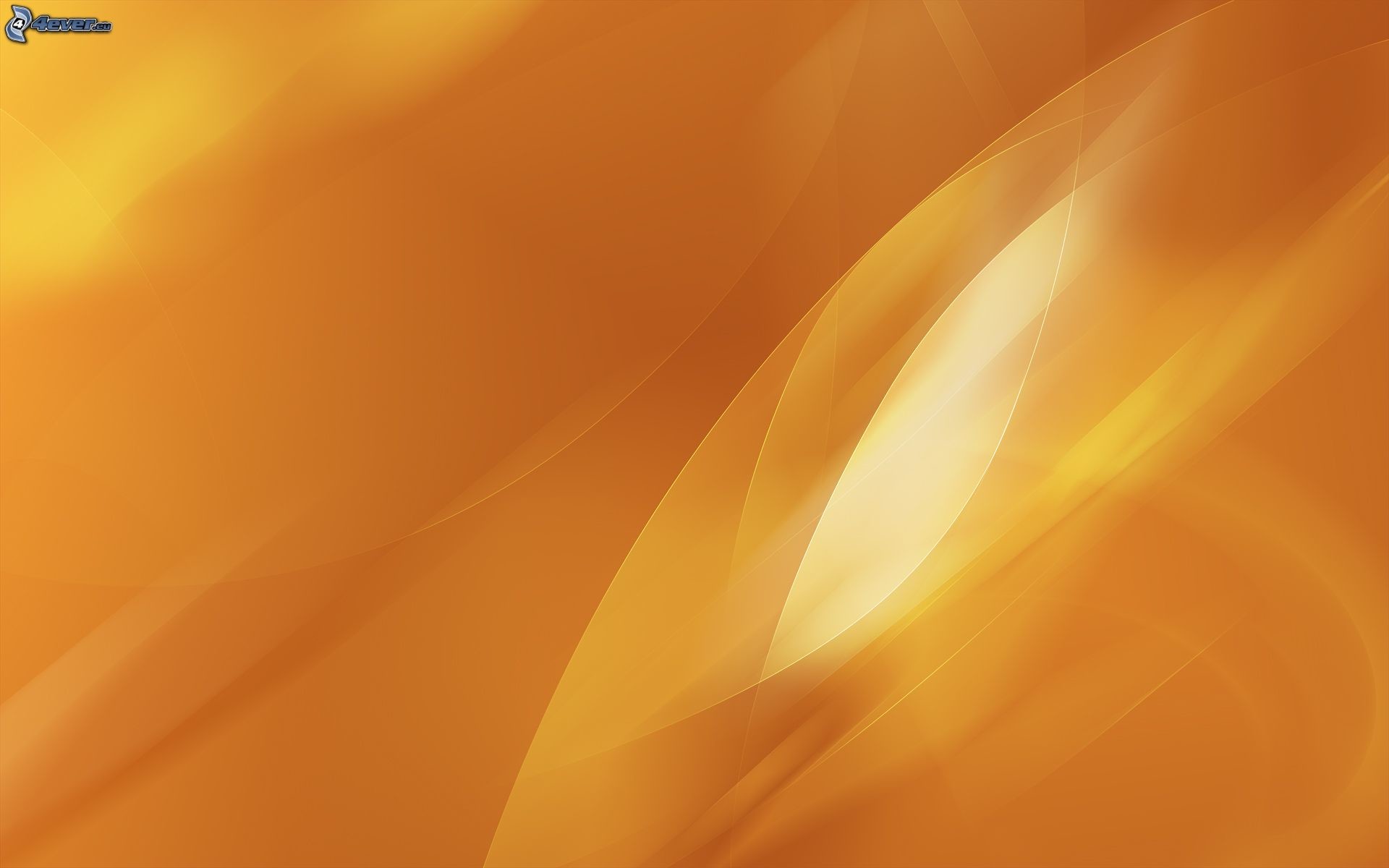 Astratto, Arancione, Onde, Morbido, Full HD, wallpaper per portatile