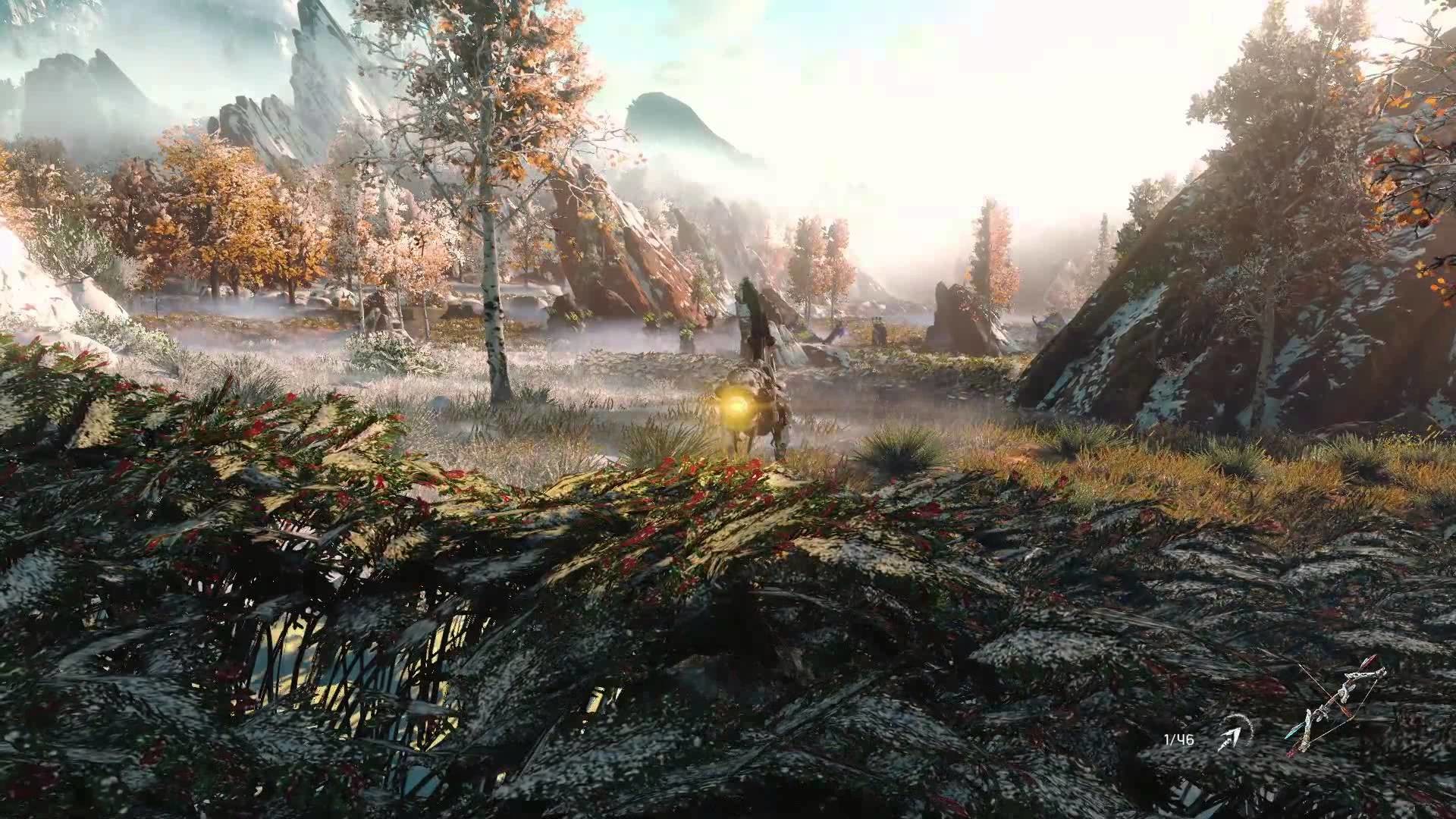 Aloy, Horizon Zero Dawn, Gameplay, Autunno, Full HD 1080p, sfondo desktop