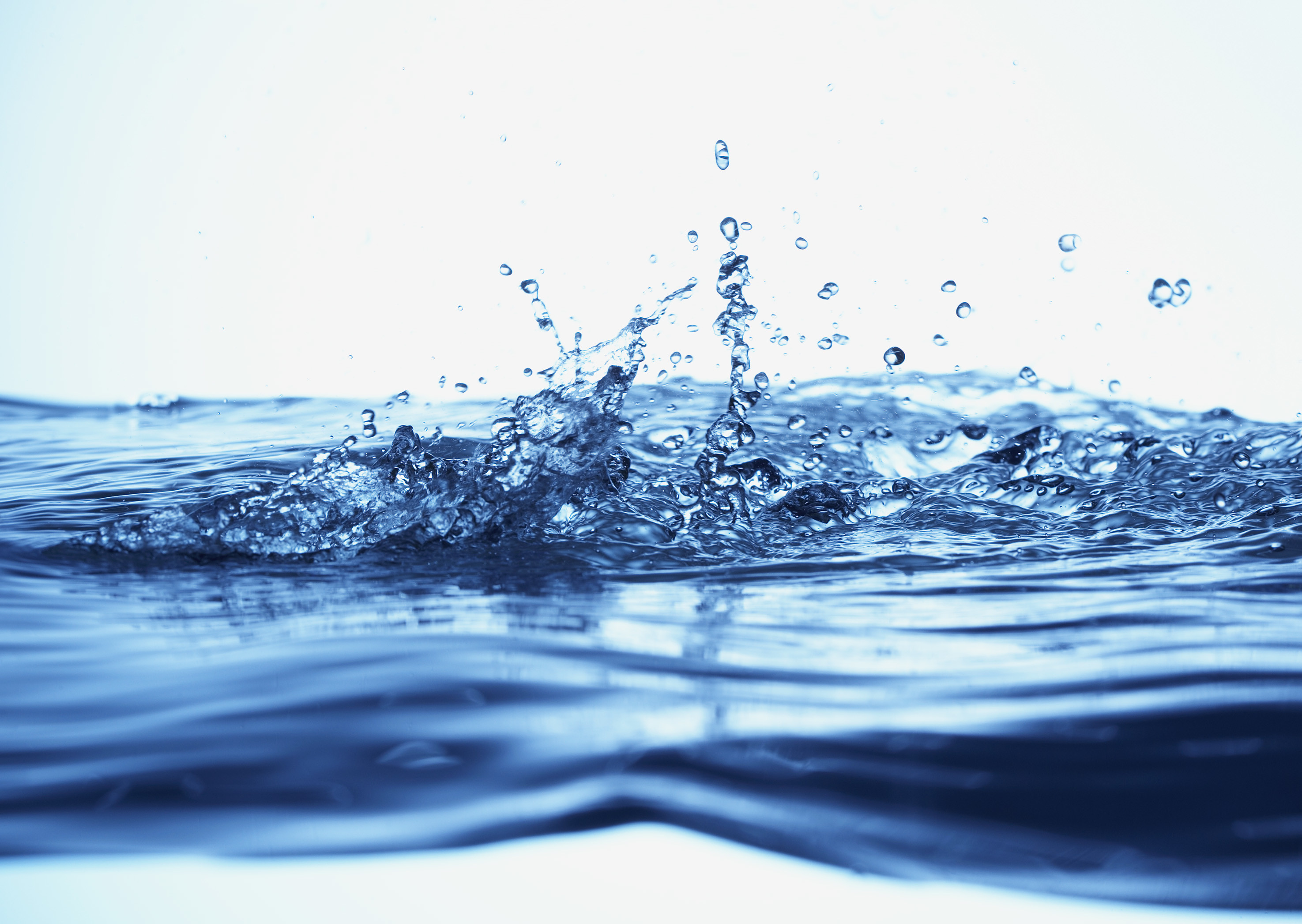 Spruzzo d'acqua, Onda, Blu, 2K, wallpaper per portatile