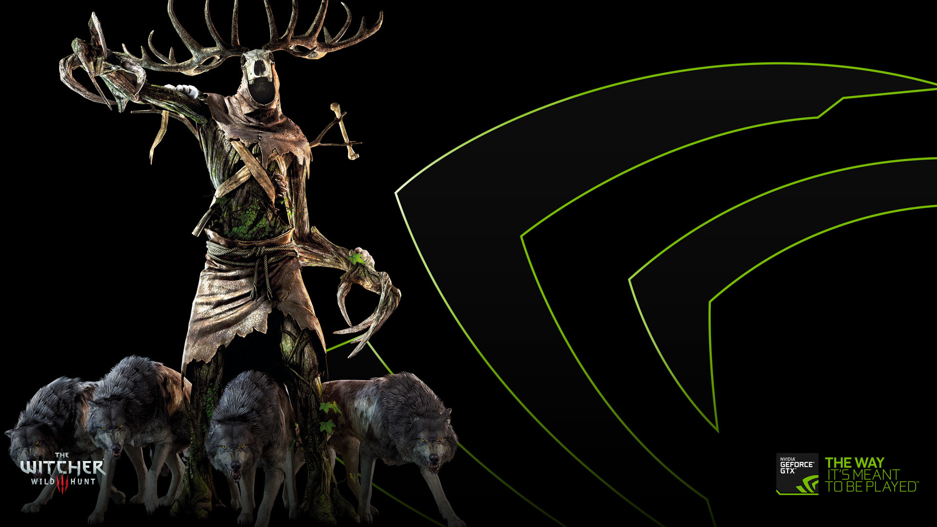 Leshen, Lupi, The Witcher 3: Wild Hunt, NVIDIA GeForce, Full HD, sfondo per PC e portatile