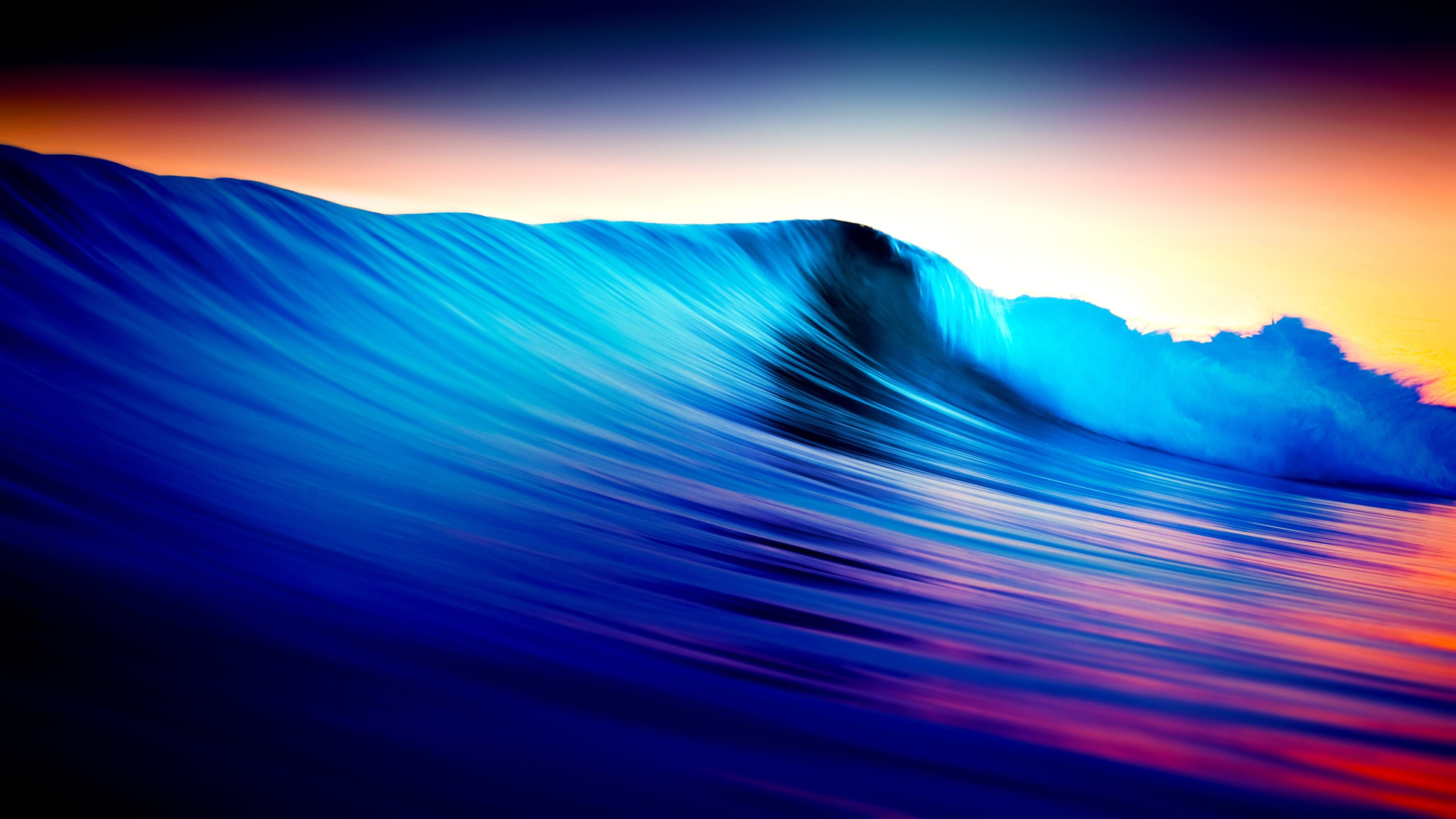 Onda, Oceano, Blu, Arte digitale, sfondo per PC
