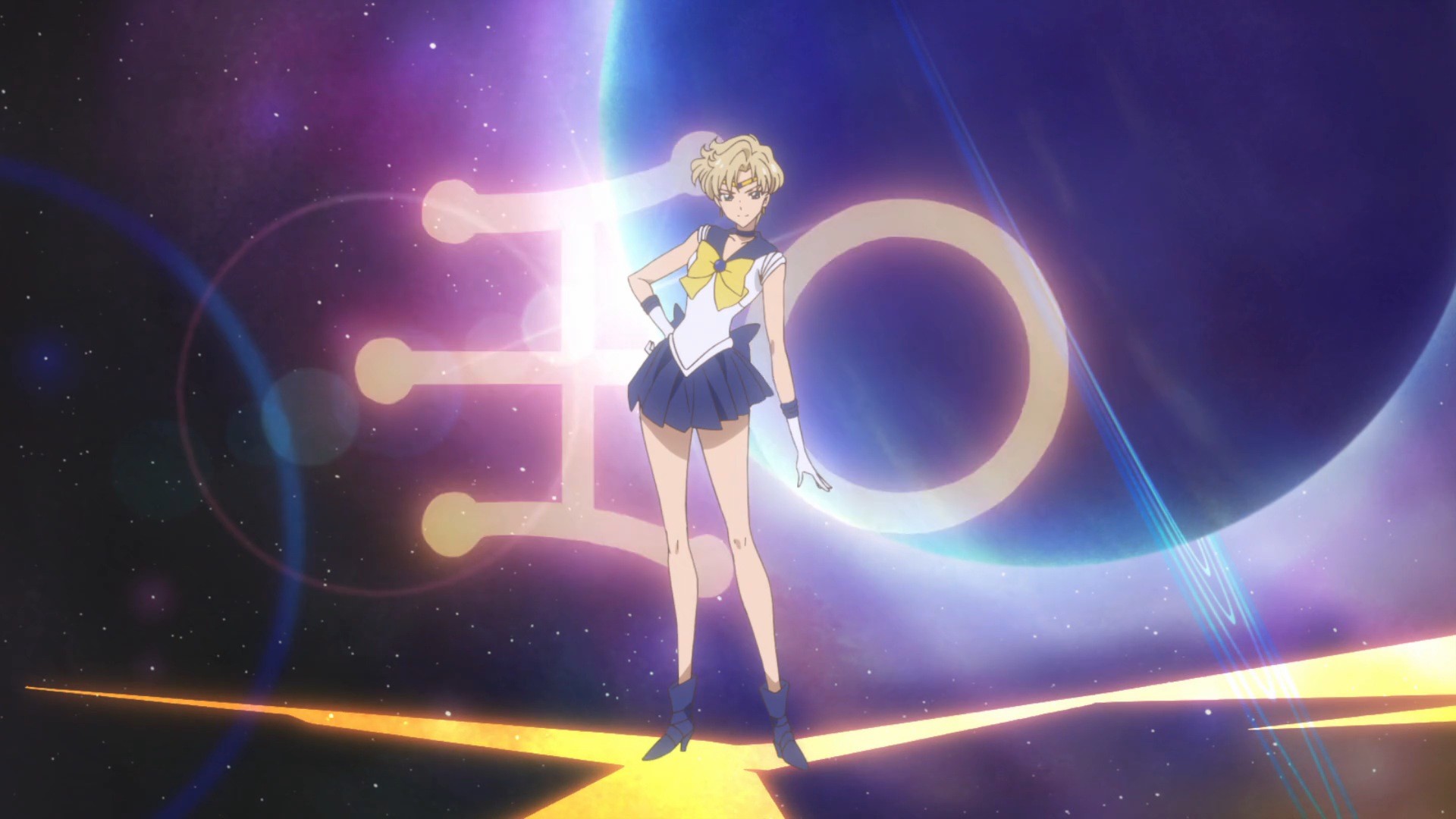 Sailor Uranus, Sailor Moon Crystal, Simbolo di Urano, Spazio, Full HD 1080p, sfondo desktop
