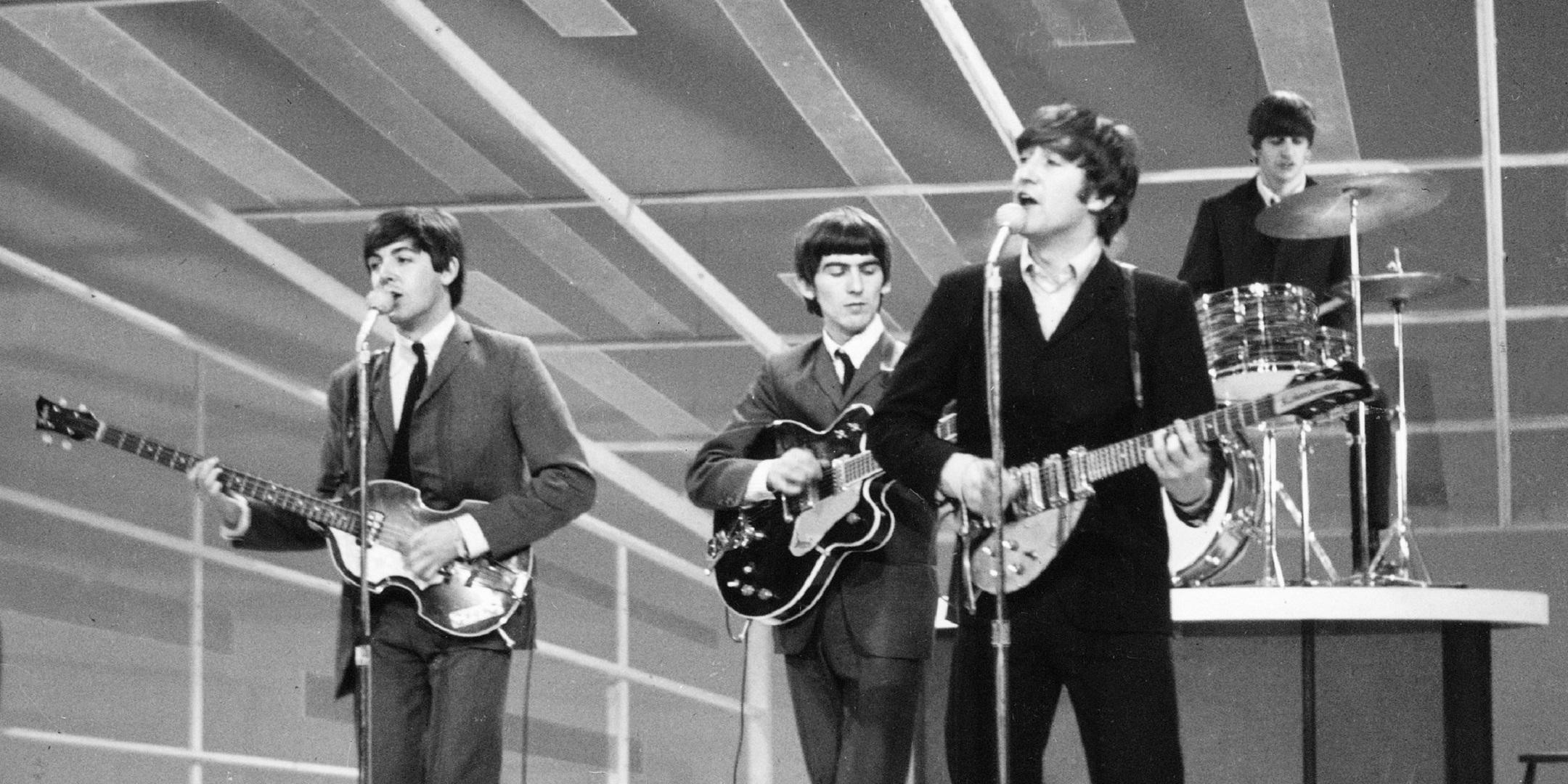 The Beatles, Concerto, Ed Sullivan Show, Bianco e nero, Full HD, sfondo per PC e portatile