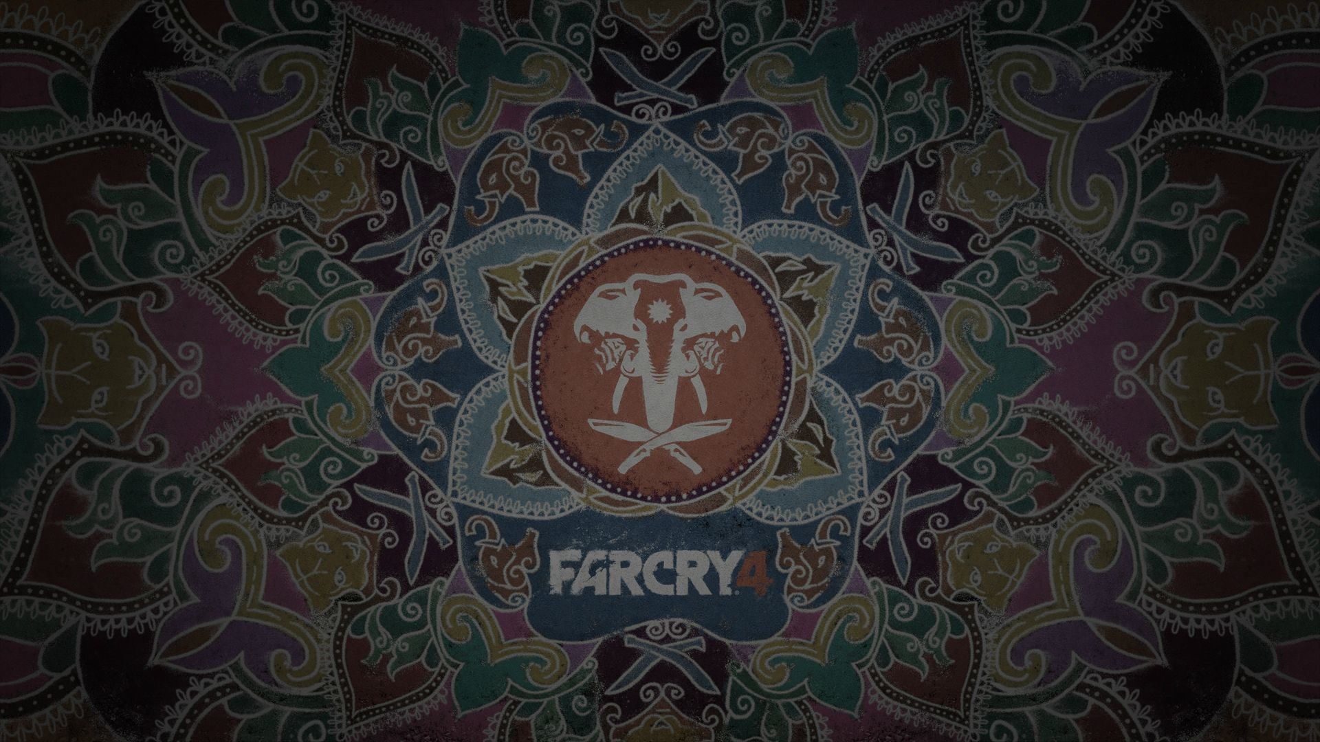 Far Cry 4, Golden Path, Mandala, Logo, 1920x1080, immagine di sfondo