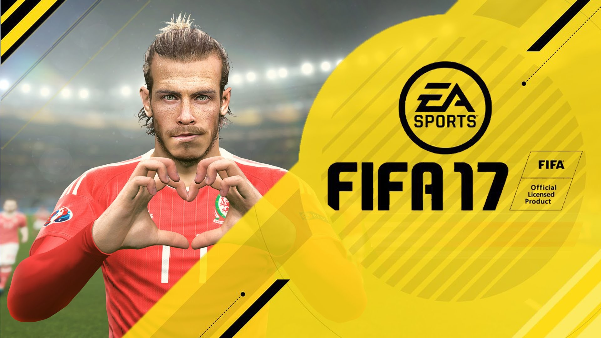 Gareth Bale, FIFA 17, Galles, EA Sports, Cuore con le mani, Full HD, sfondo desktop