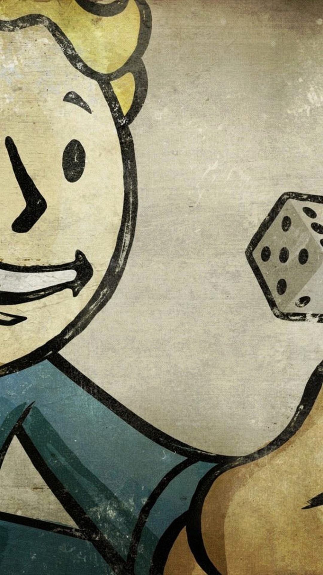 Vault Boy, Fallout, Dado, Videogioco, sfondo iPhone 6
