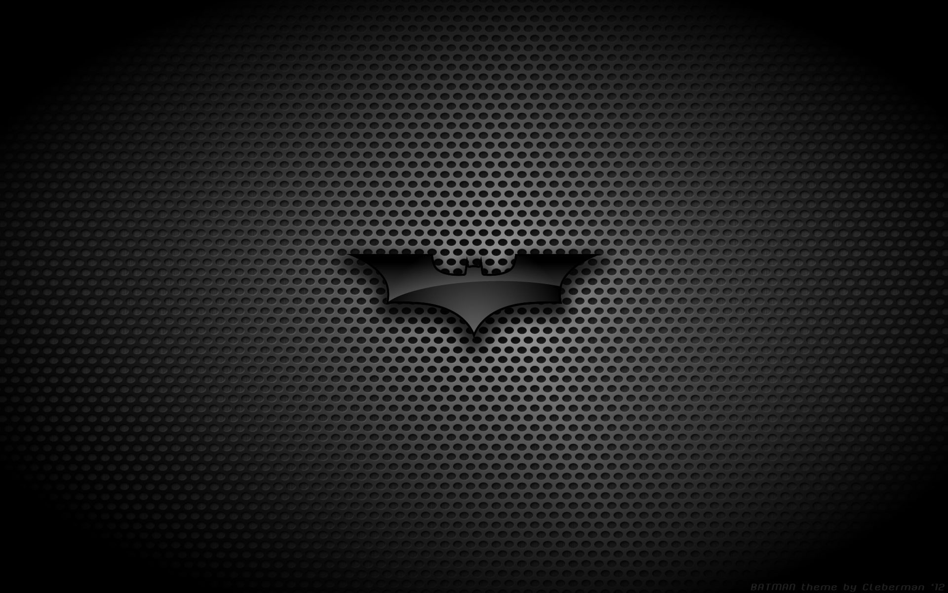 Batman, Simbolo di Batman, Il cavaliere oscuro, Griglia metallica, sfondo desktop Full HD
