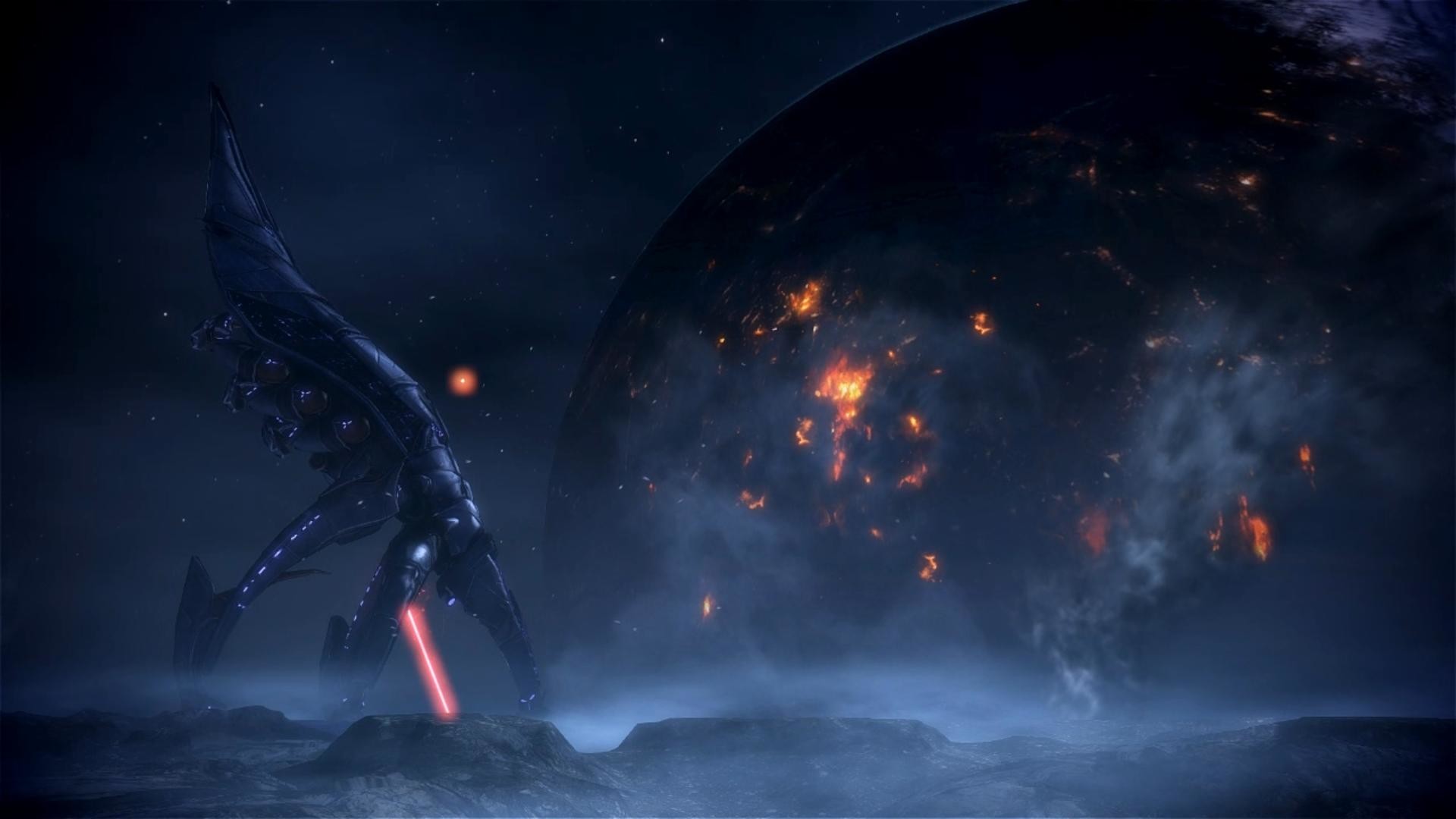 Razziatori, Mass Effect 3, Mass Effect, Pianeta in fiamme, 16:9 Full HD, sfondo widescreen