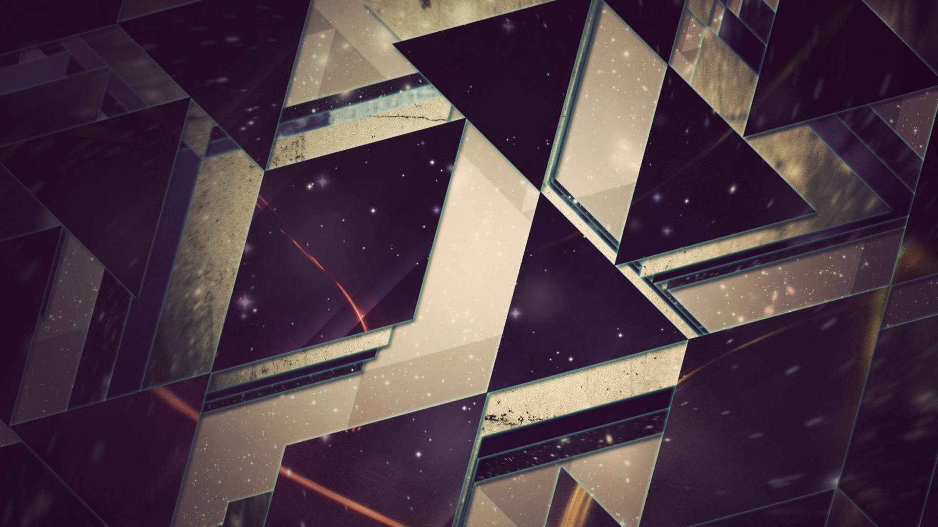 Triangoli, Geometrico, Astratto, Toni scuri, Full HD, sfondo desktop