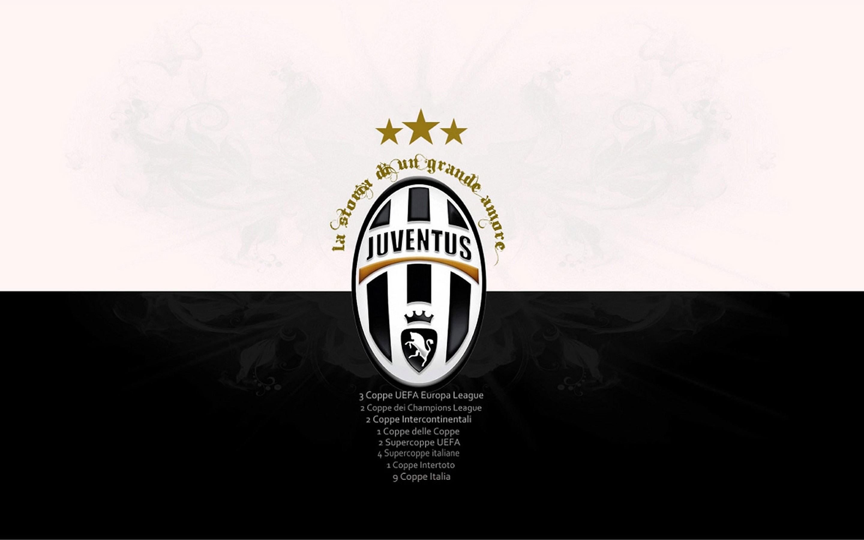 Juventus, Stemma, Tre stelle, Storia di un grande amore, 2K, sfondo per PC