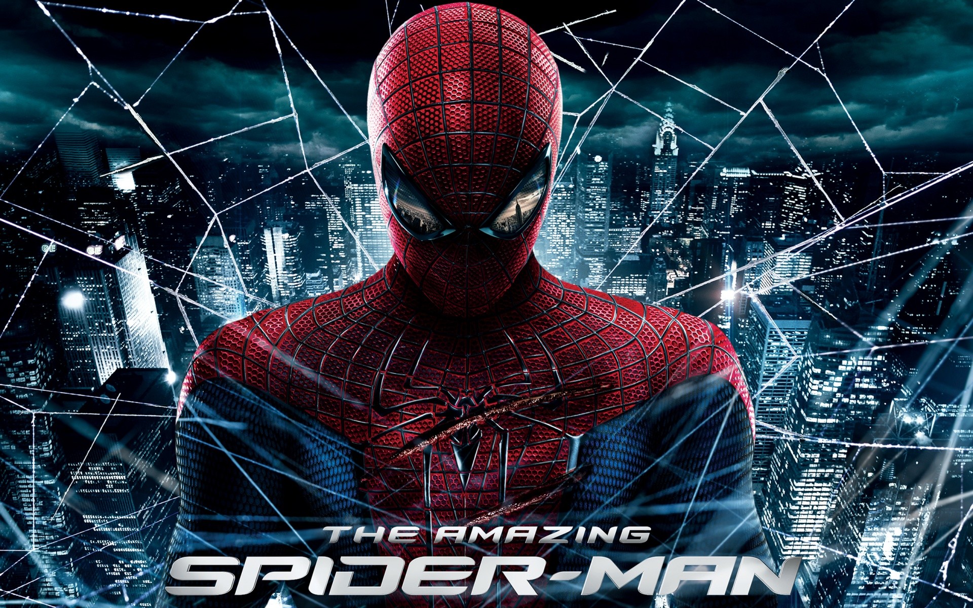 Spider-Man, The Amazing Spider-Man, Ragnatela, Città di notte, 1920x1200, immagine di sfondo