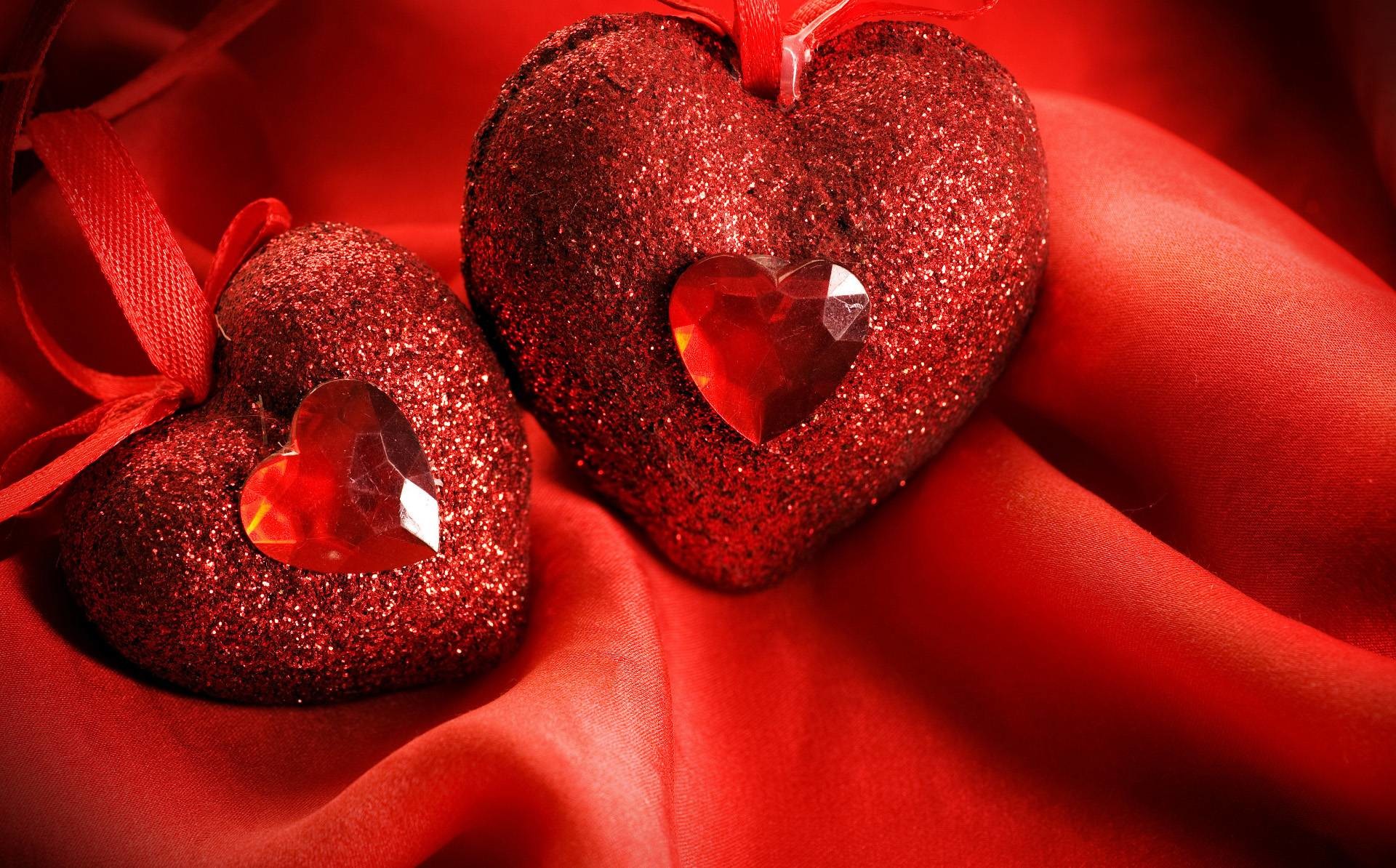 Cuori glitter, Rosso, Seta, 1920x1194, sfondo MacBook Pro