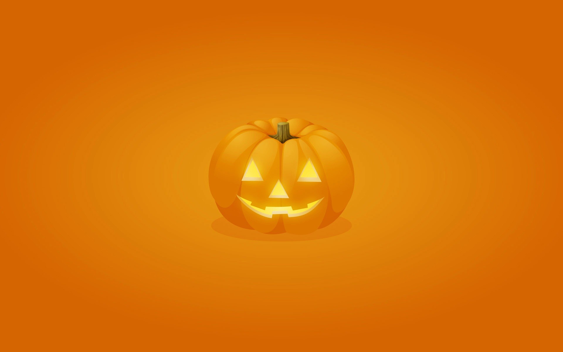 Jack-o'-lantern, Arancione, Minimal, Full HD, wallpaper per computer