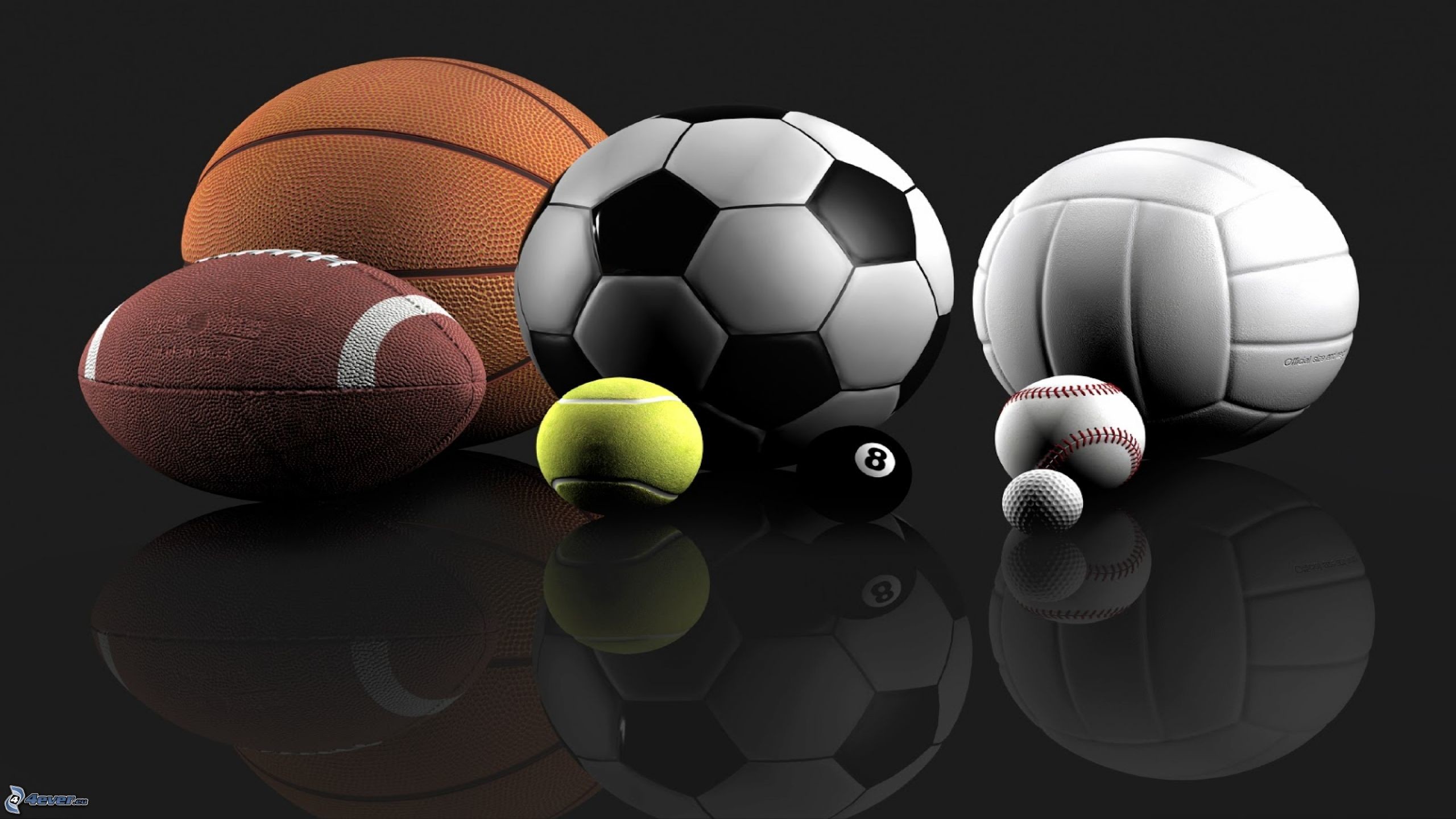Palloni, Pallina da tennis, Calcio, Basket, Pallavolo, 2K, sfondo per PC