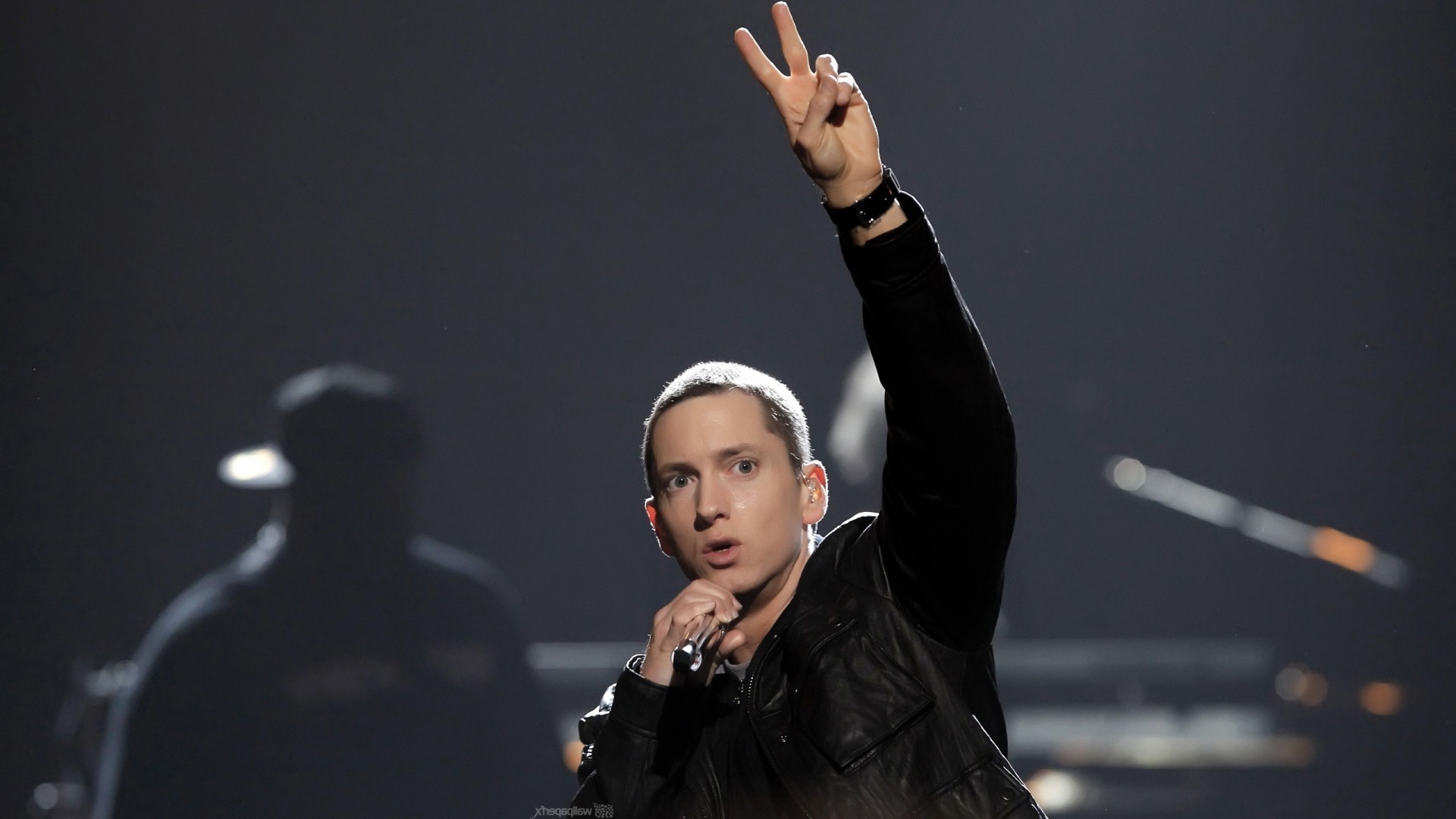 Eminem, Segno della pace, Palco, 16:9 Full HD, sfondo widescreen