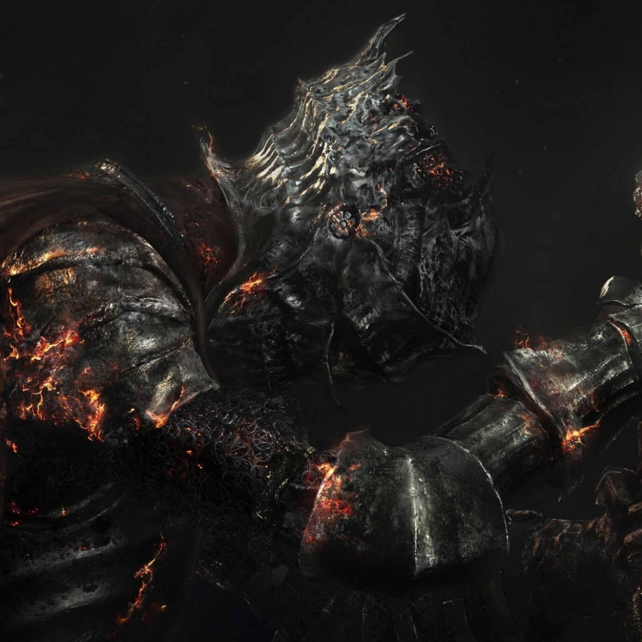 Soul of Cinder, Dark Souls III, Armatura, Braci, Full HD, schermata di blocco iPad