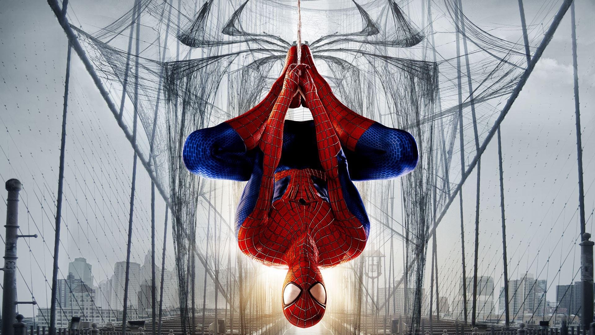 Spider-Man, The Amazing Spider-Man 2, Ragnatela, Ponte, Full HD 1080p, sfondo desktop