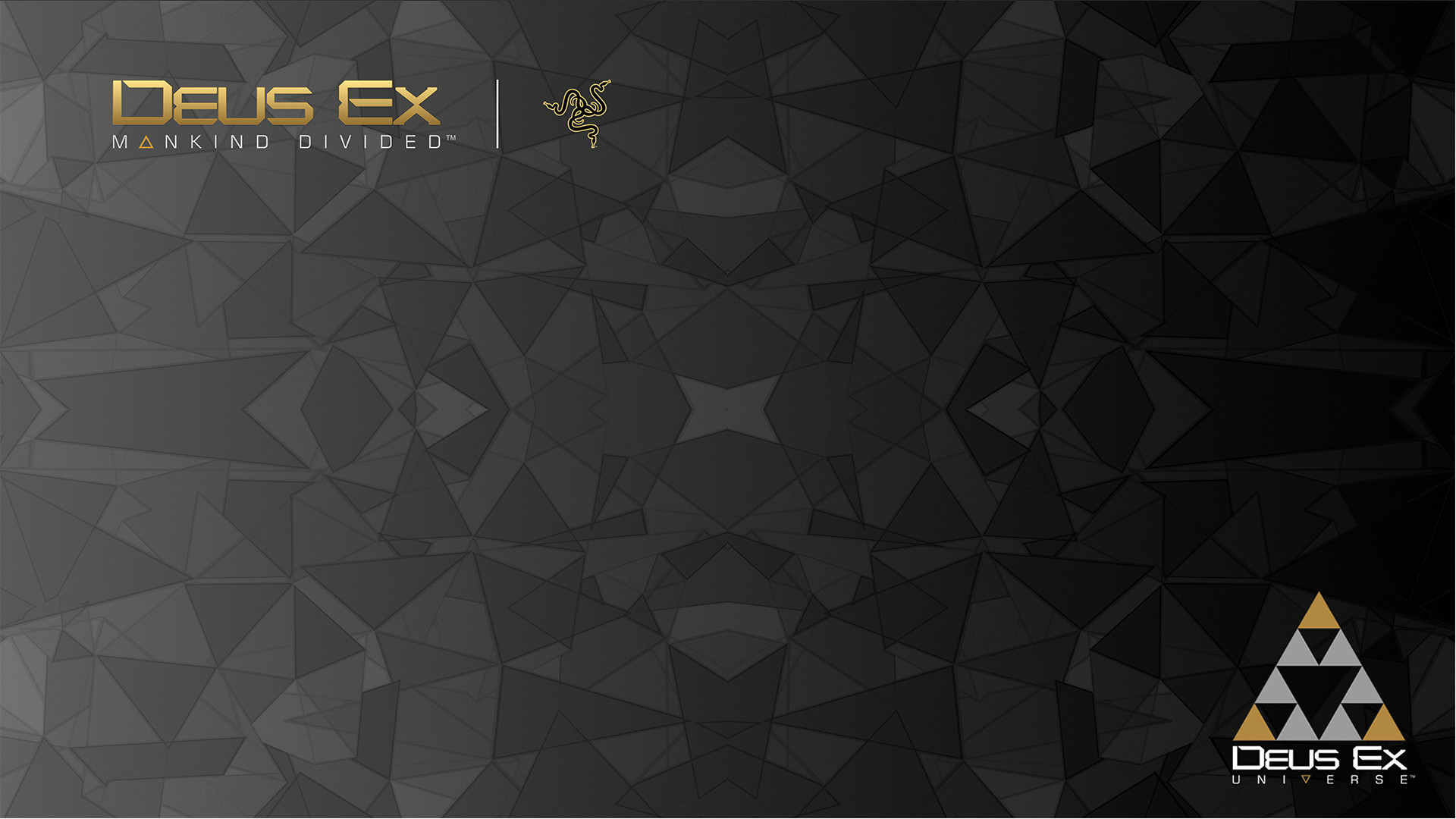 Razer, Deus Ex: Mankind Divided, Deus Ex, Poligoni, Grigio, Full HD, sfondo desktop