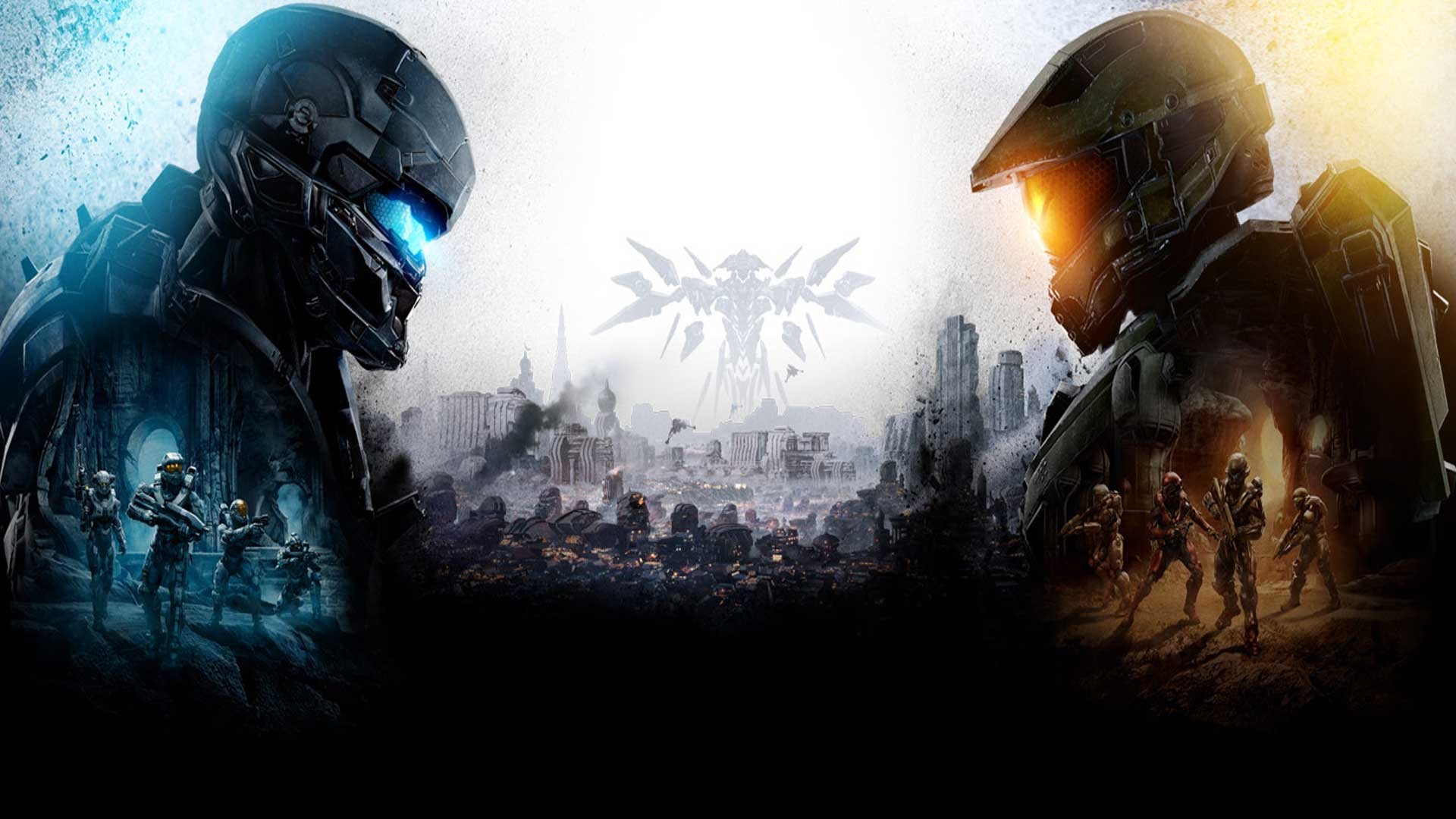 Spartan Locke, Master Chief, Halo 5: Guardians, Guardian, Spartani, Faccia a faccia, sfondo per PC