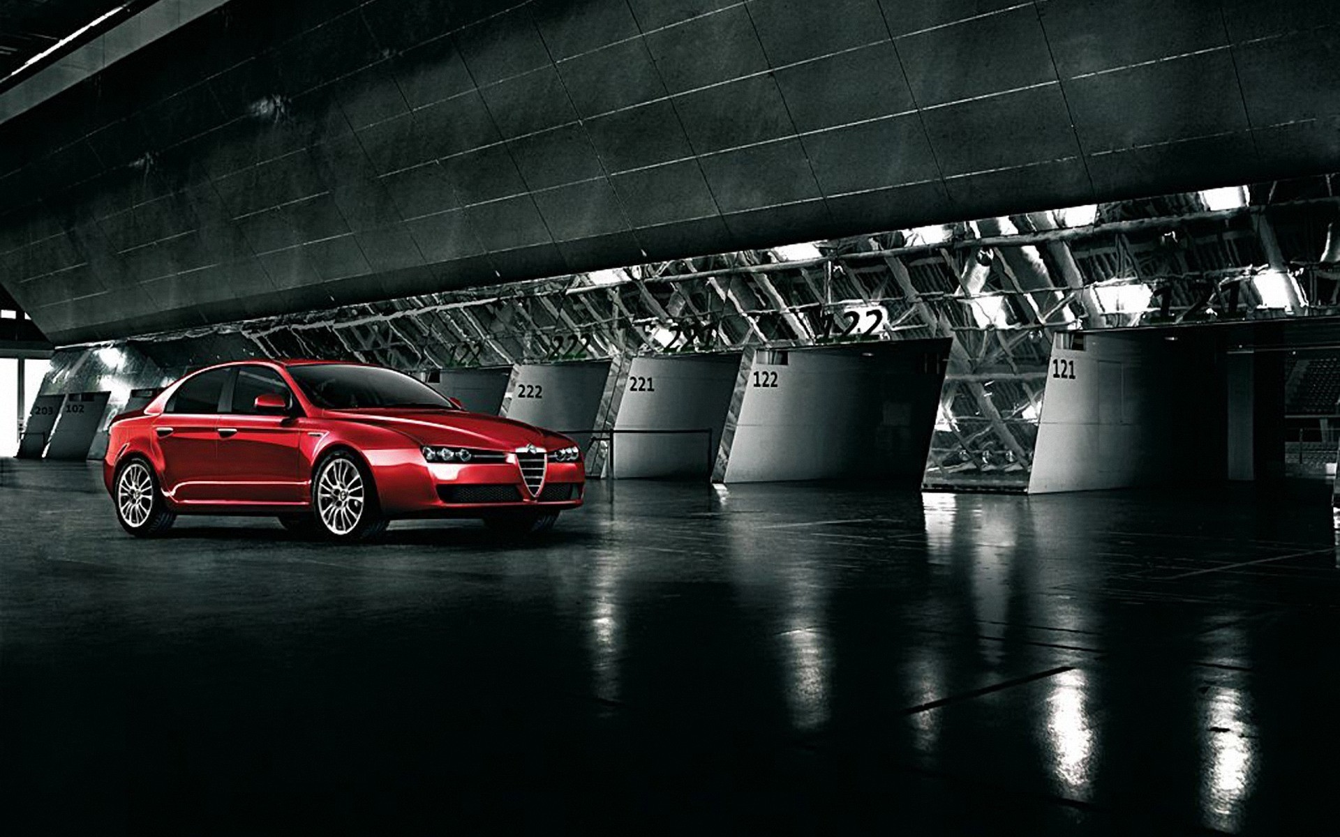 Alfa Romeo 159, Alfa Romeo, Berlina, Rosso, 1920x1200, wallpaper desktop