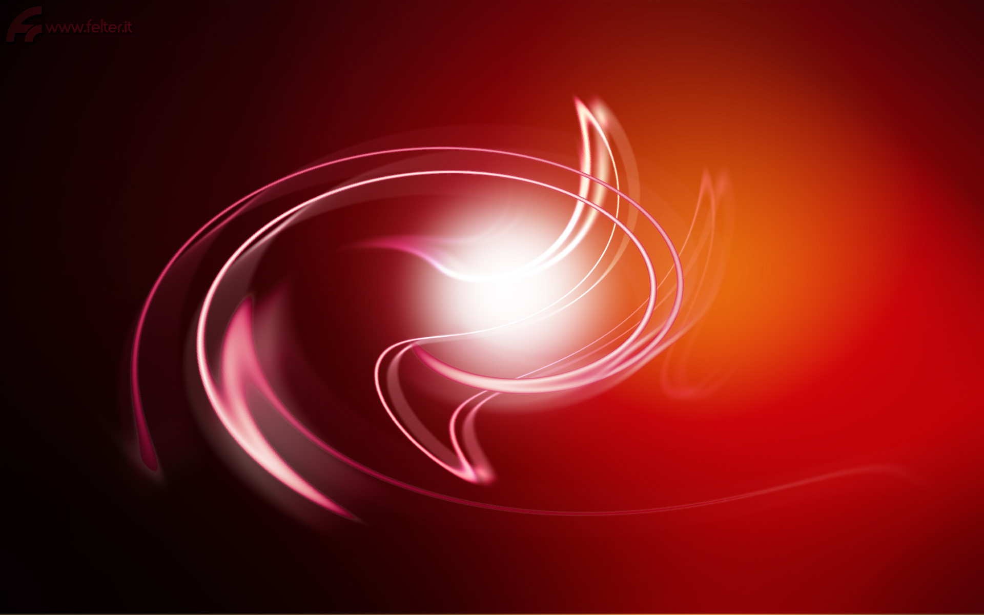 Spirale luminosa, Rosso, Astratto, 1920x1200, sfondo per PC