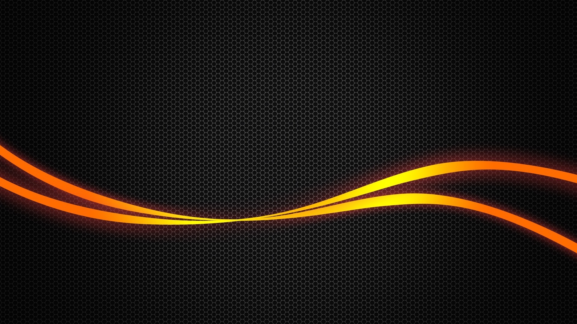 Linee luminose, Fibra di carbonio, Nero e arancione, 1920x1080, sfondo per PC