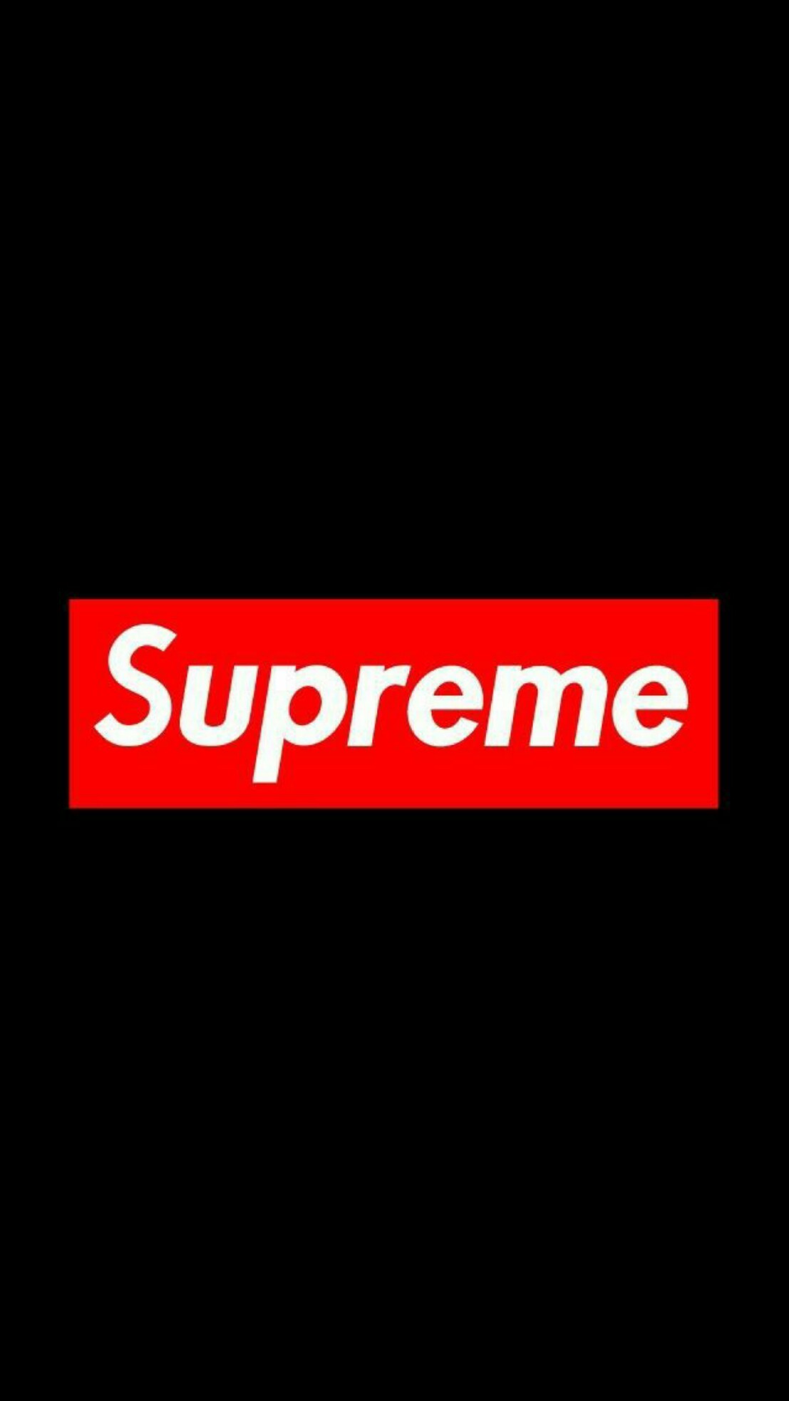 Logo Supreme, Supreme, Sfondo nero, Full HD, schermata di blocco del cellulare