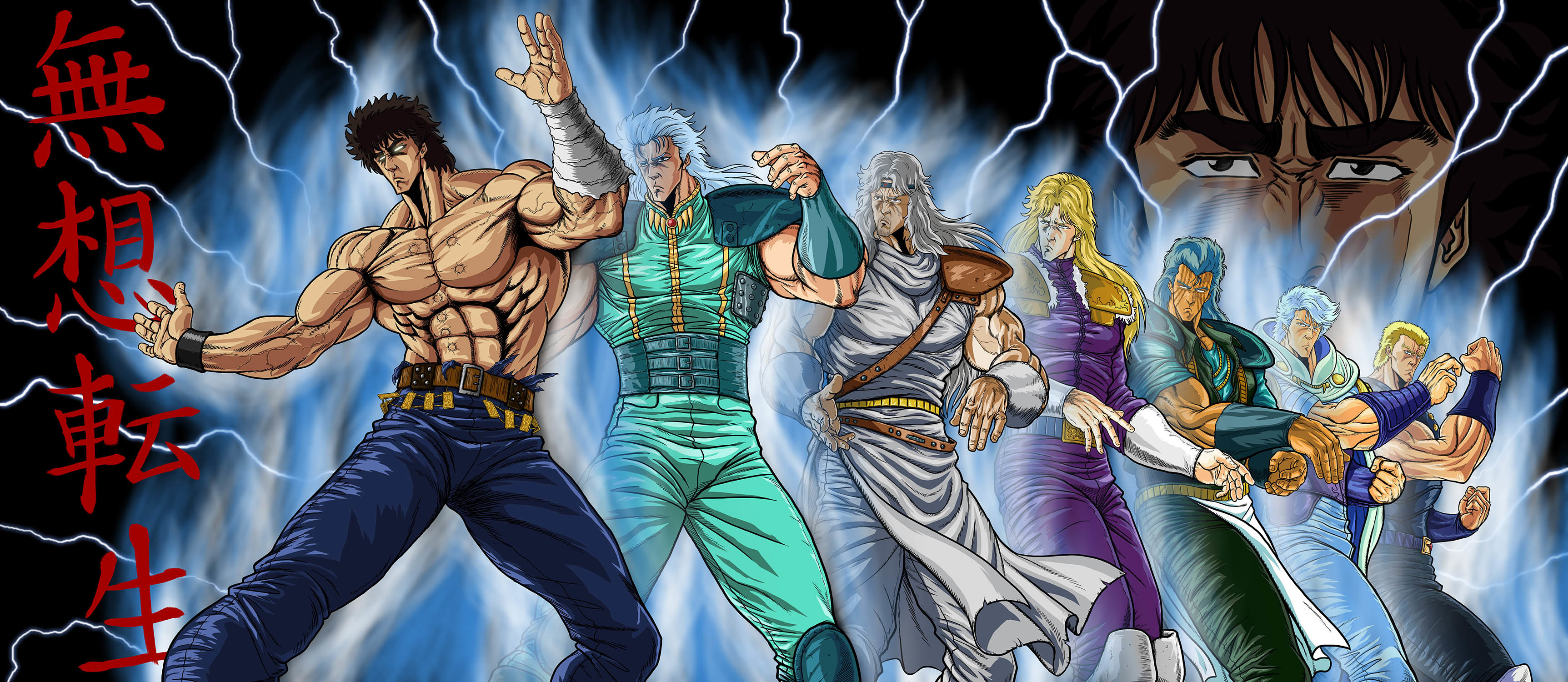 Ken il guerriero, Kenshiro, Hokuto no Ken, Manga, 2K, wallpaper desktop