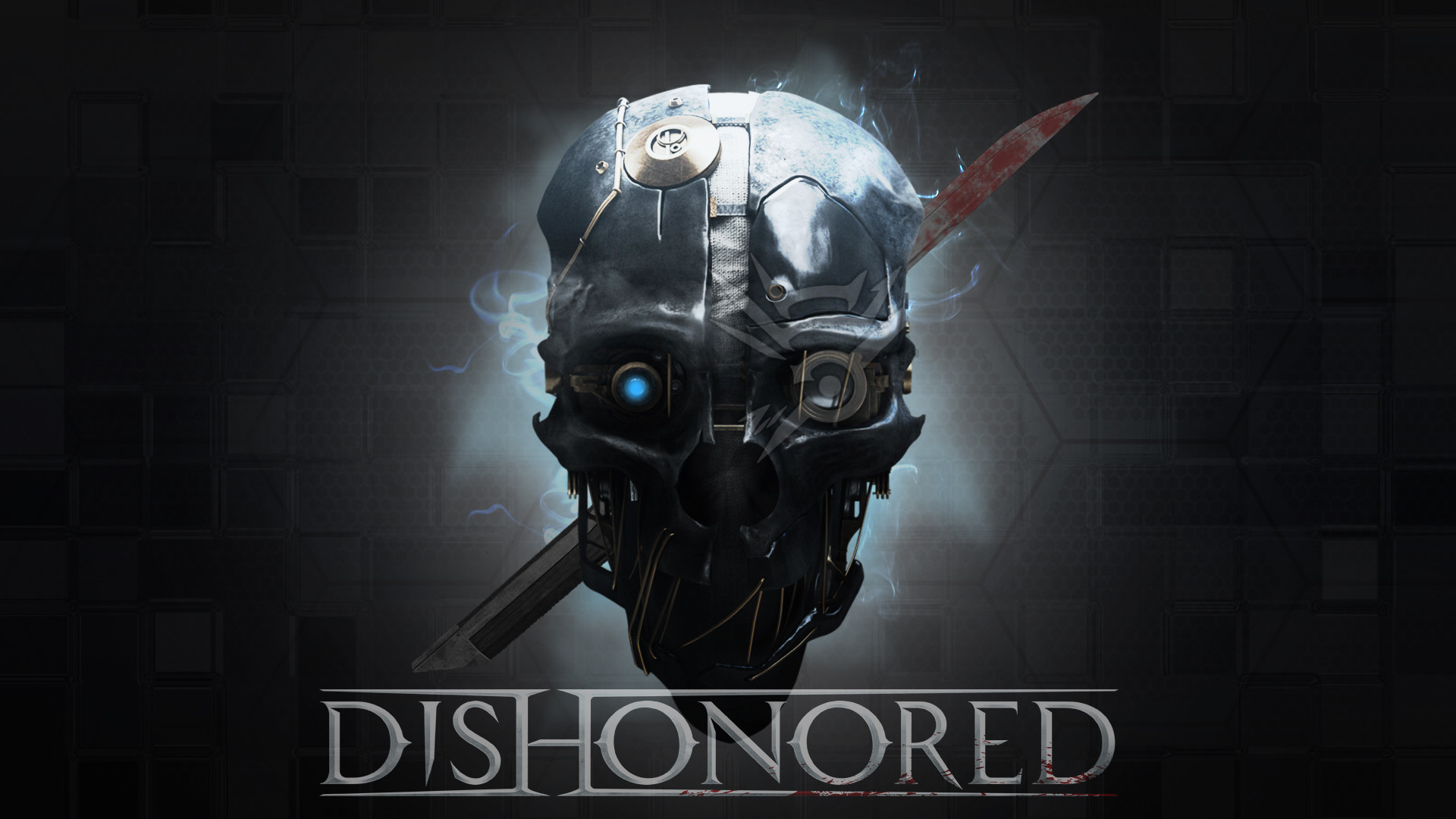 Dishonored, Maschera di Corvo, Logo, Pugnale, Full HD, wallpaper per portatile