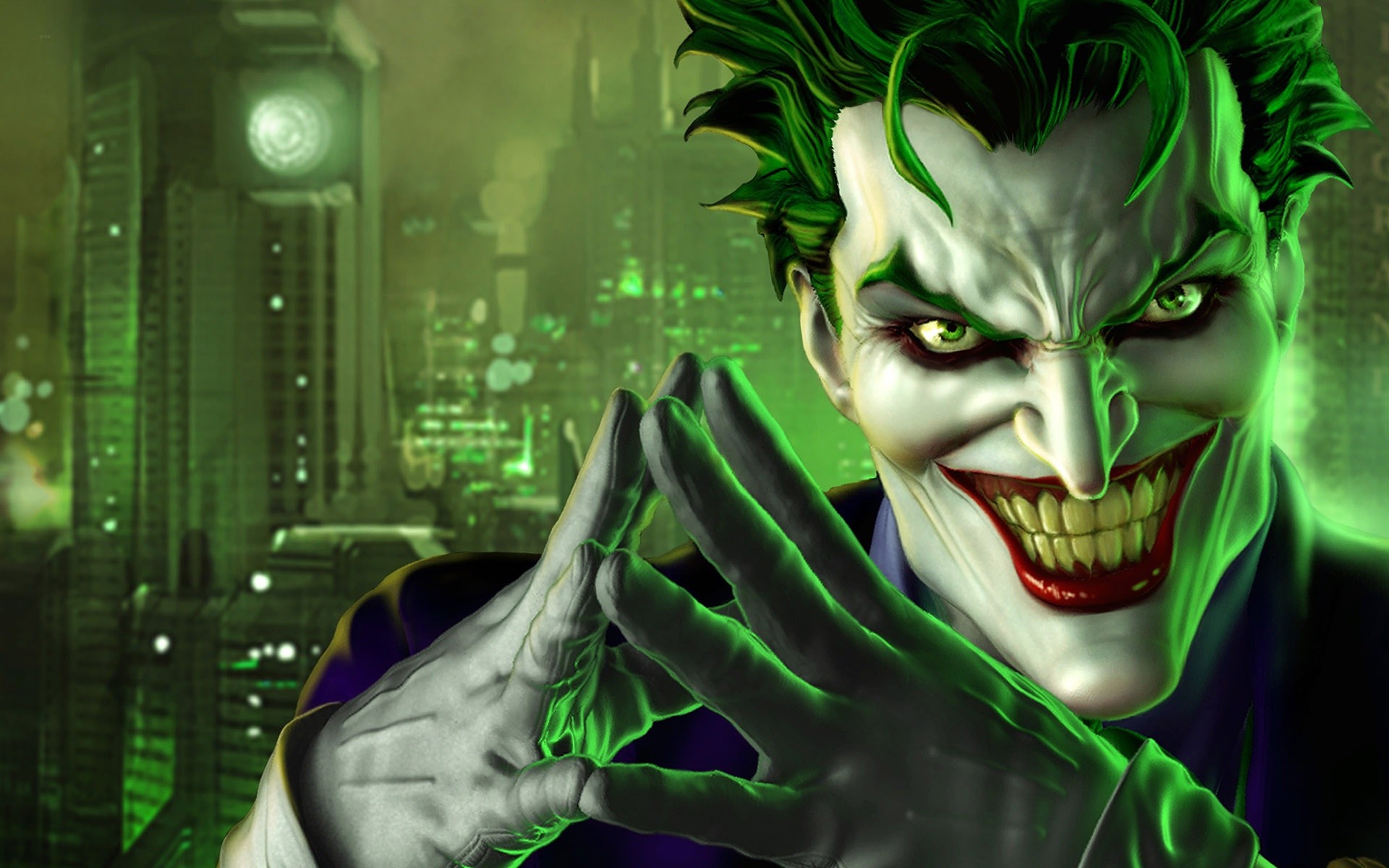 Joker, Arte digitale, Gotham City, Verde, 1920x1200, sfondo MacBook Pro