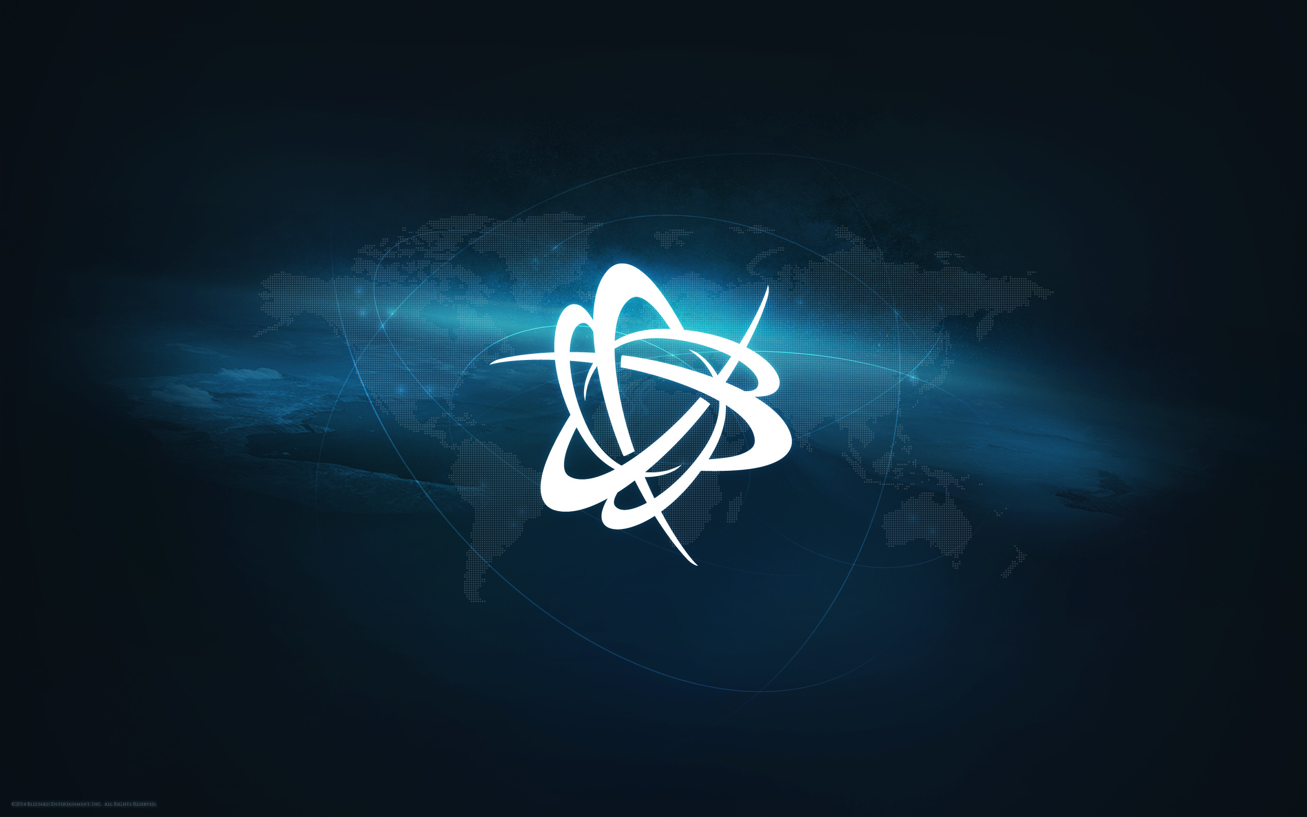 Battle.net, Blizzard Entertainment, Logo, Blu, 2560x1600, sfondo MacBook Pro