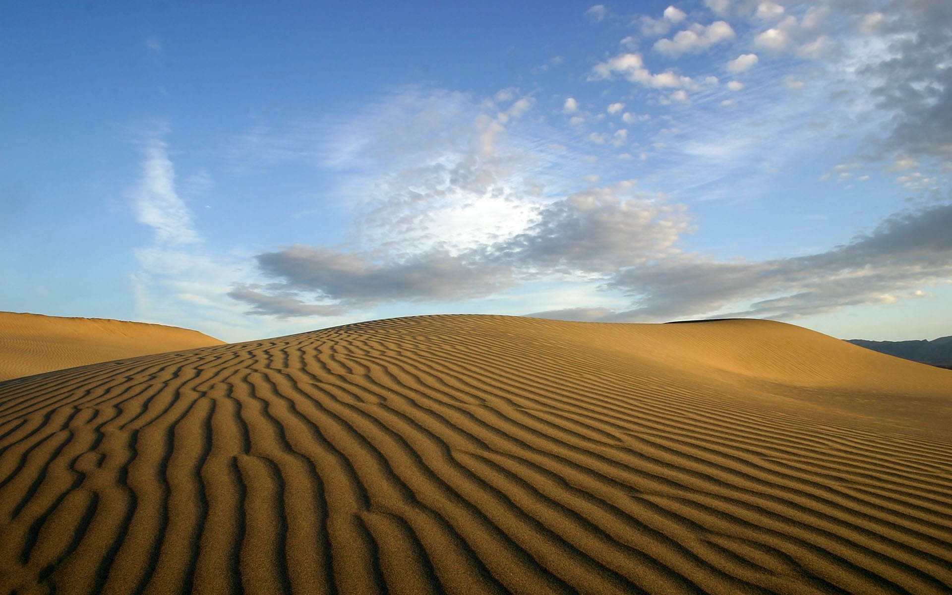 Dune, Deserto, Sabbia, Cielo, Nuvole, Full HD, wallpaper per desktop